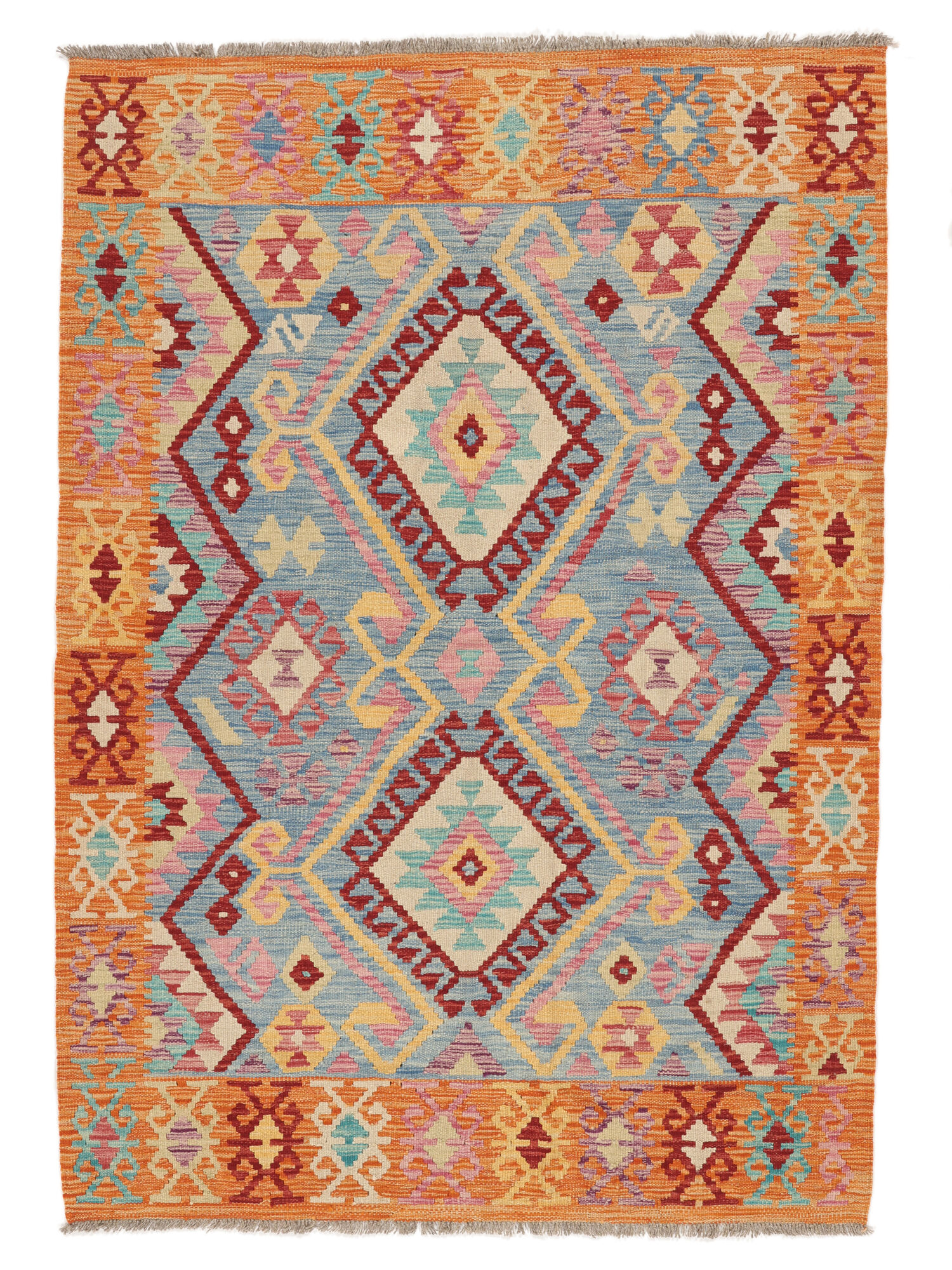 Kelim Afghan Old Stil Teppich 124×178