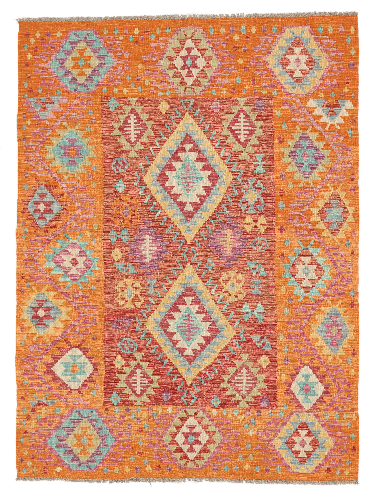 Kelim Afghan Old Stil Teppich 152×204