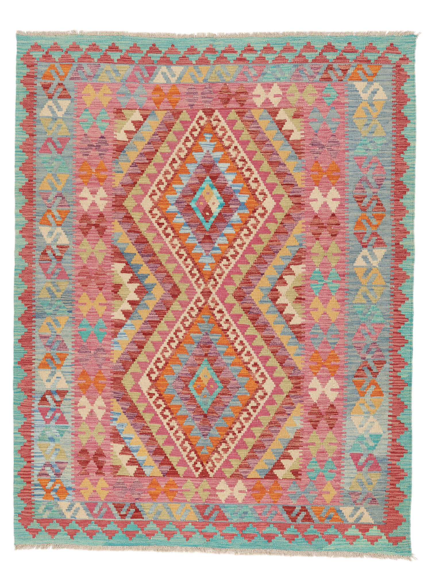 Kelim Afghan Old Stil Teppich 150×194