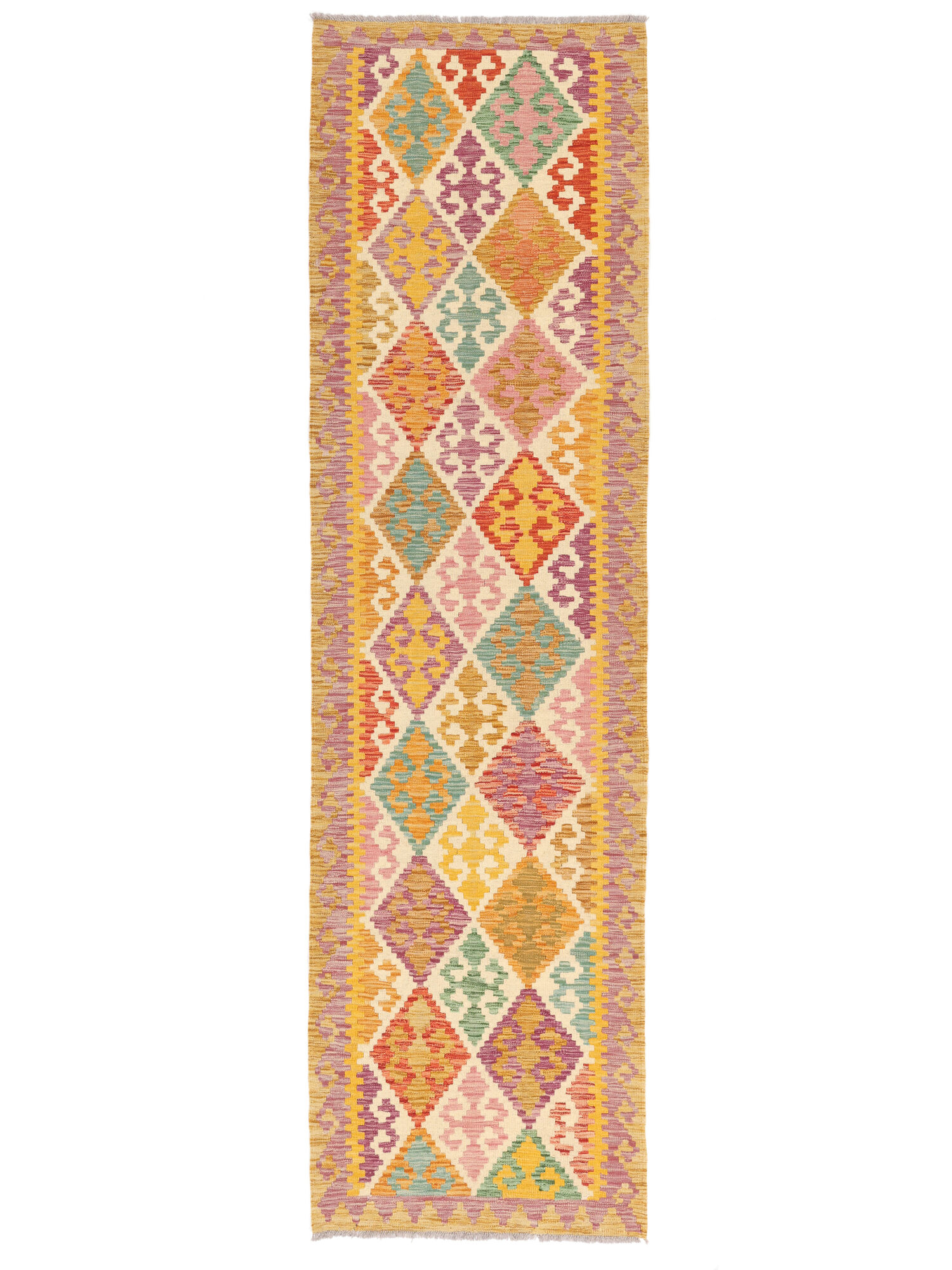 Kelim Afghan Old Stil Teppich 81×290