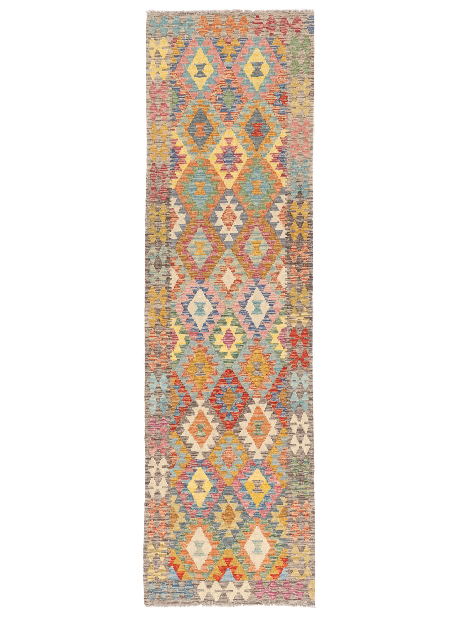 Kelim Afghan Old Stil Teppich 85×299