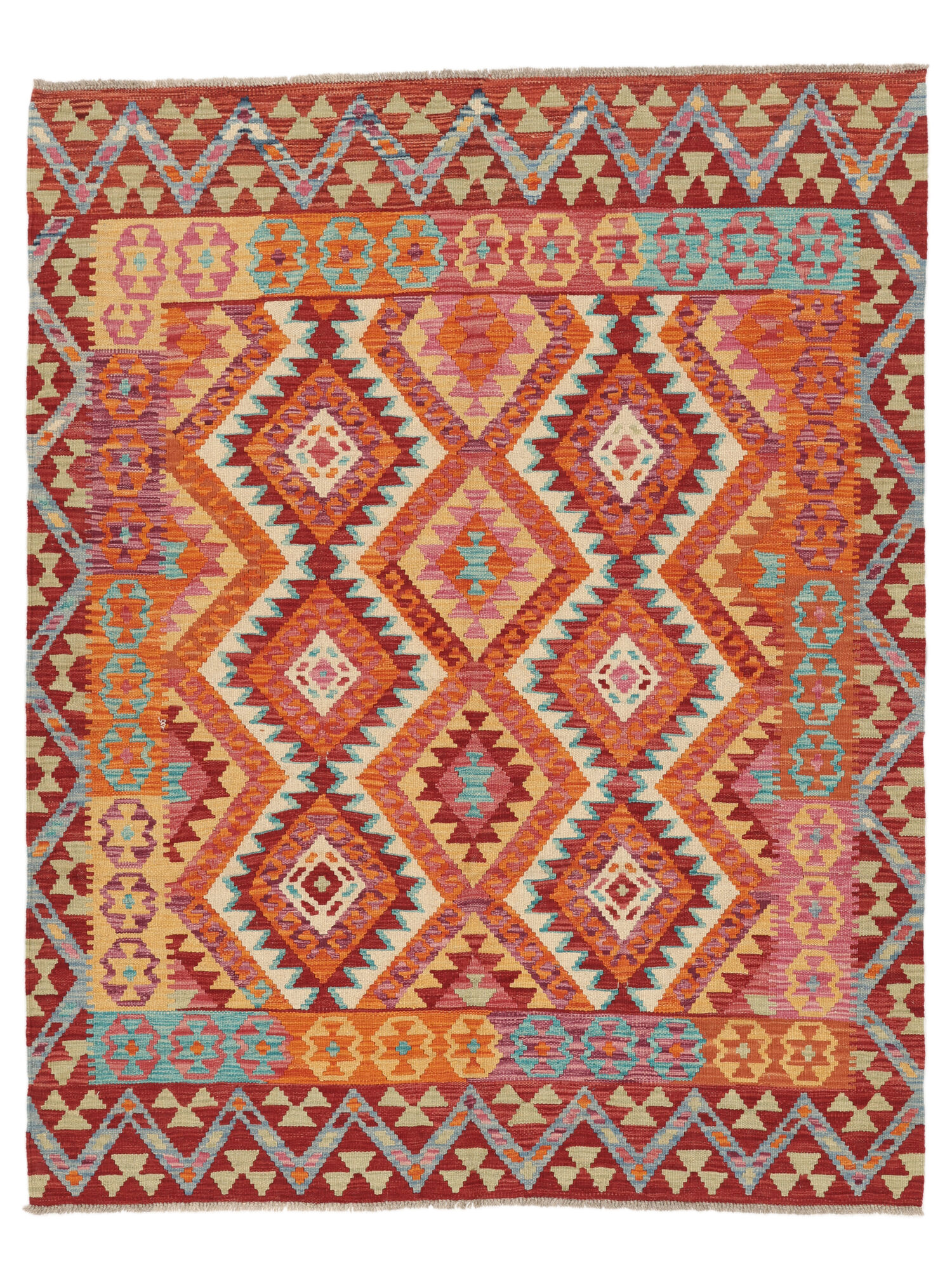 Kelim Afghan Old Stil Teppich 153×190