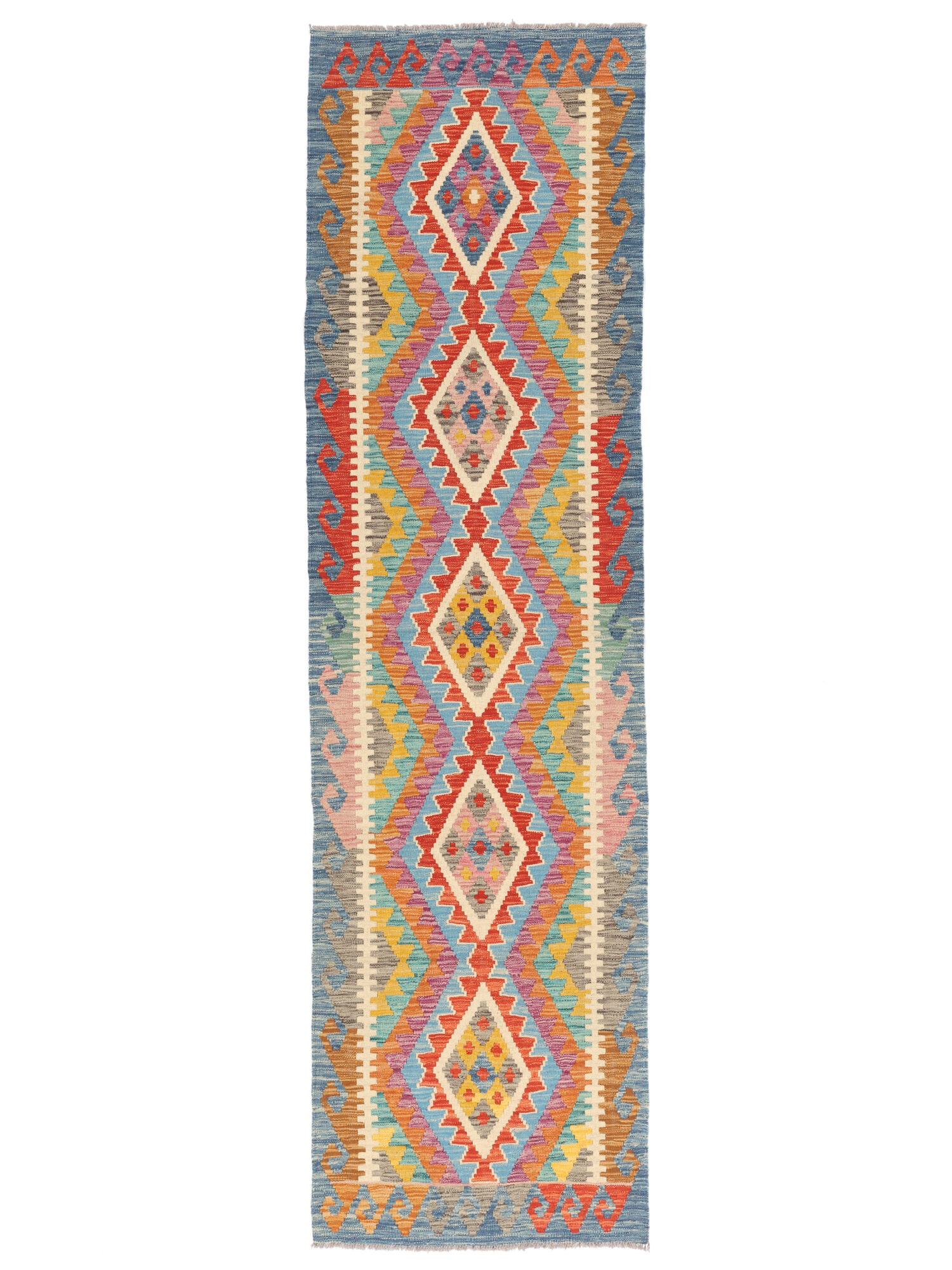 Kelim Afghan Old Stil Teppich 84×293
