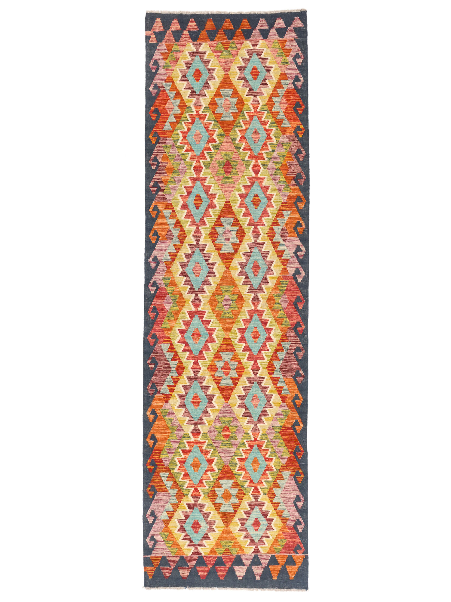 Kelim Afghan Old Stil Teppich 89×292
