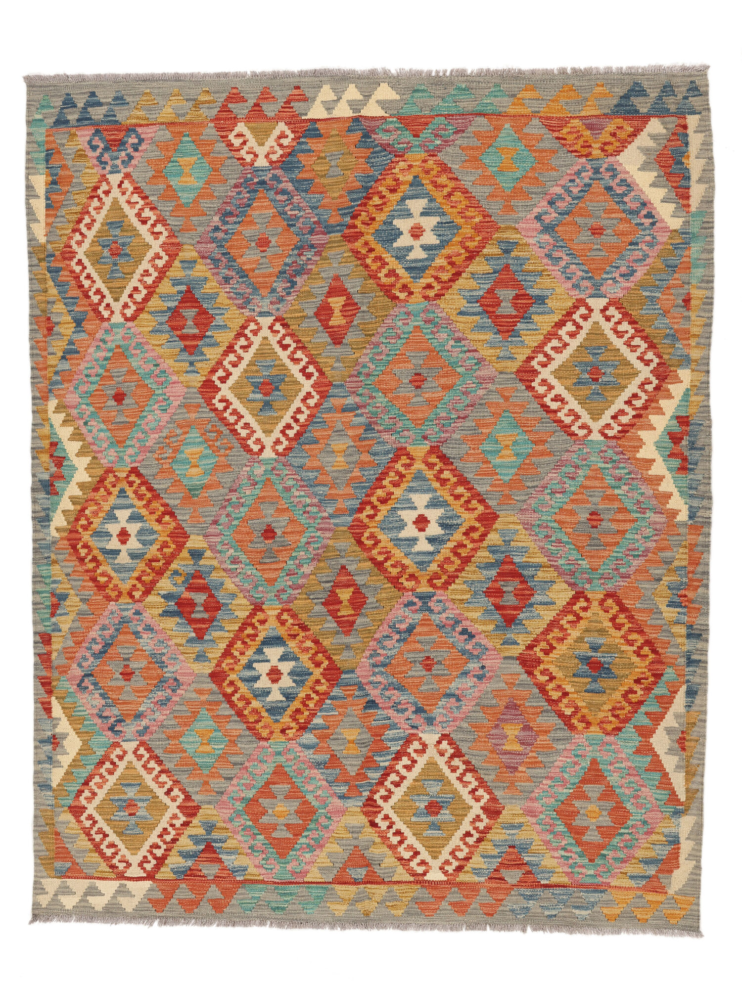 Kelim Afghan Old Stil Teppich 153×194