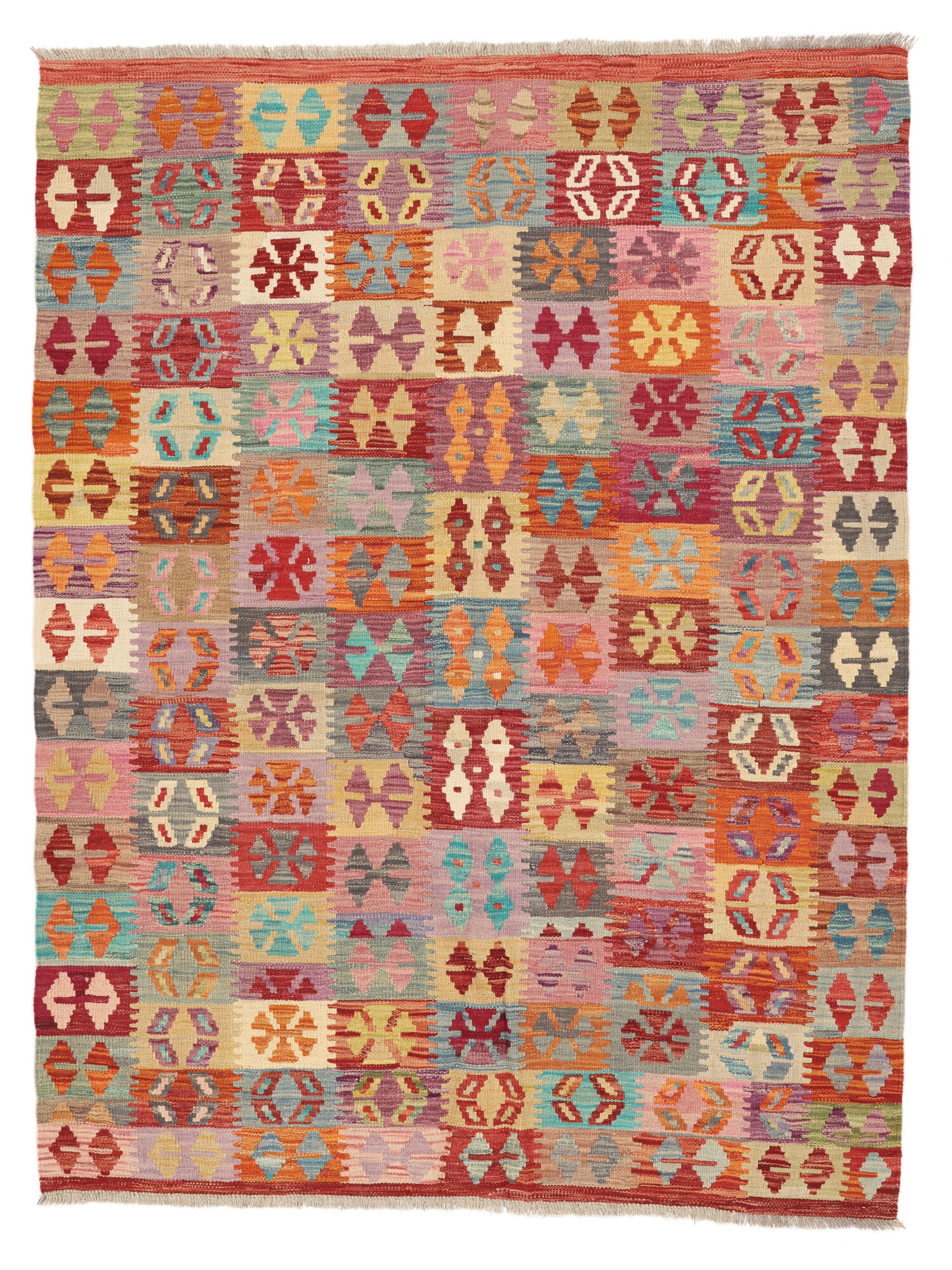 Kelim Afghan Old Stil Teppich 149×198