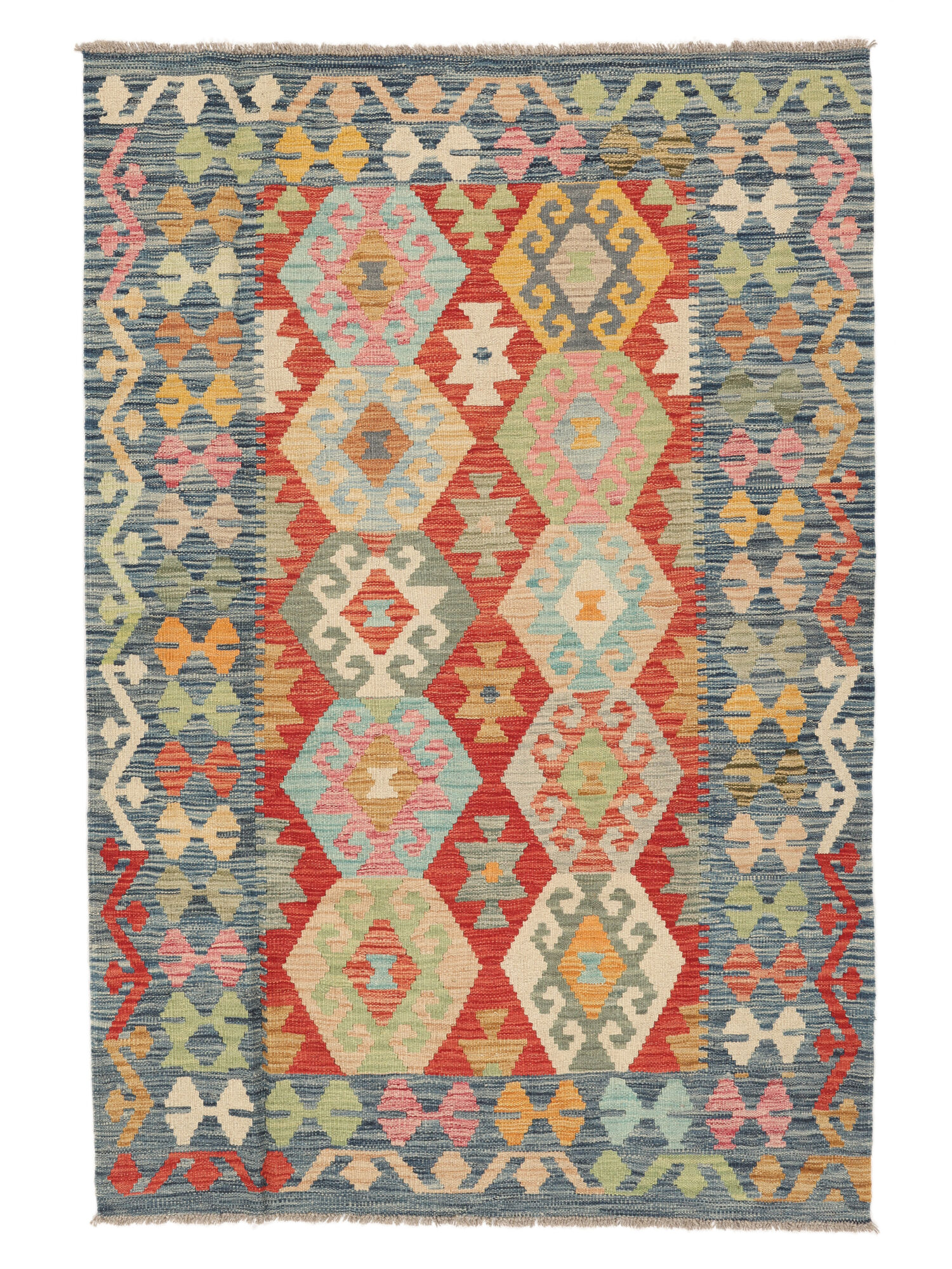 Kelim Afghan Old Stil Teppich 125×185
