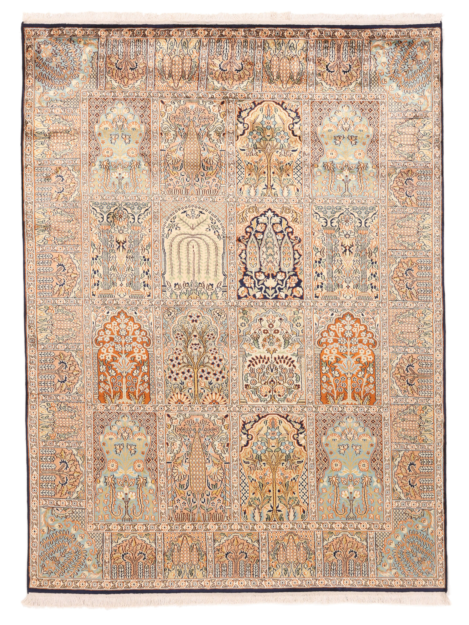 Kashmir äkta silke Matta 155x215