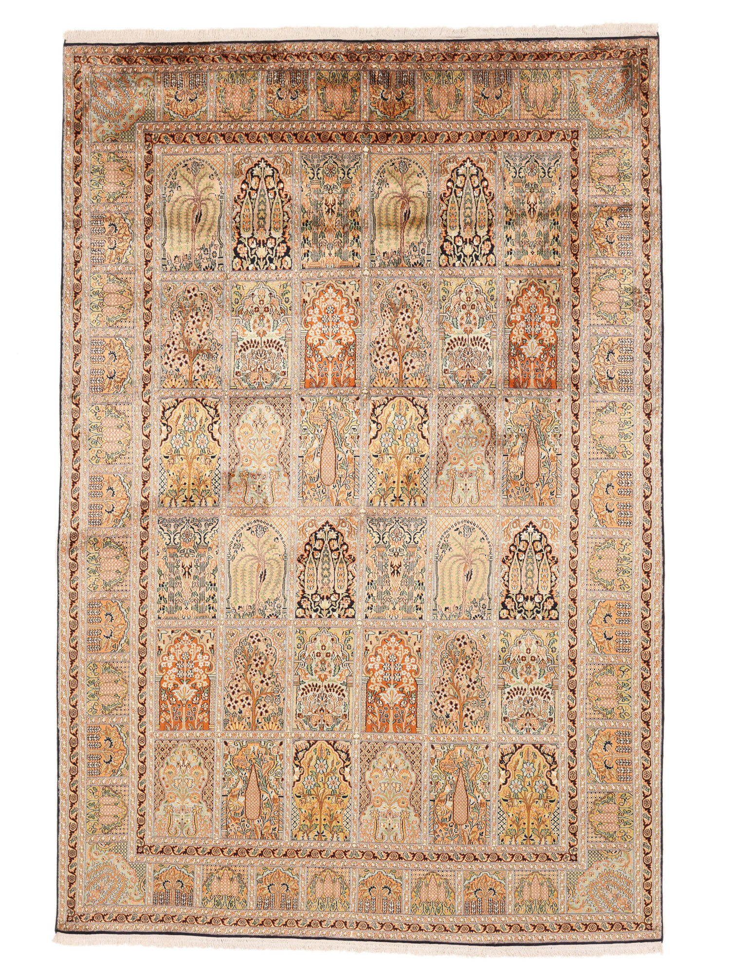 Kashmir äkta silke Matta 219x325