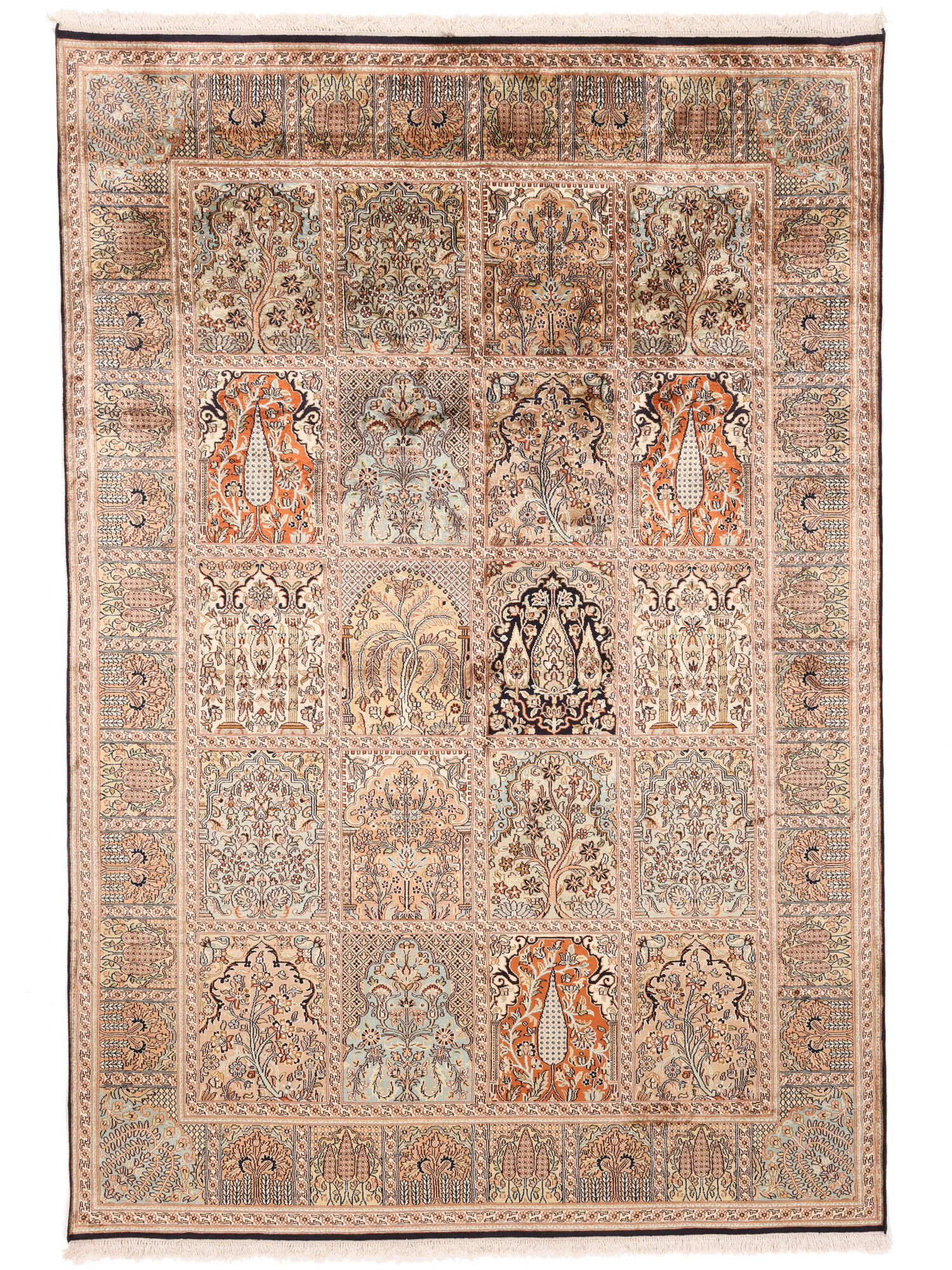 Kashmir äkta silke Matta 170x248