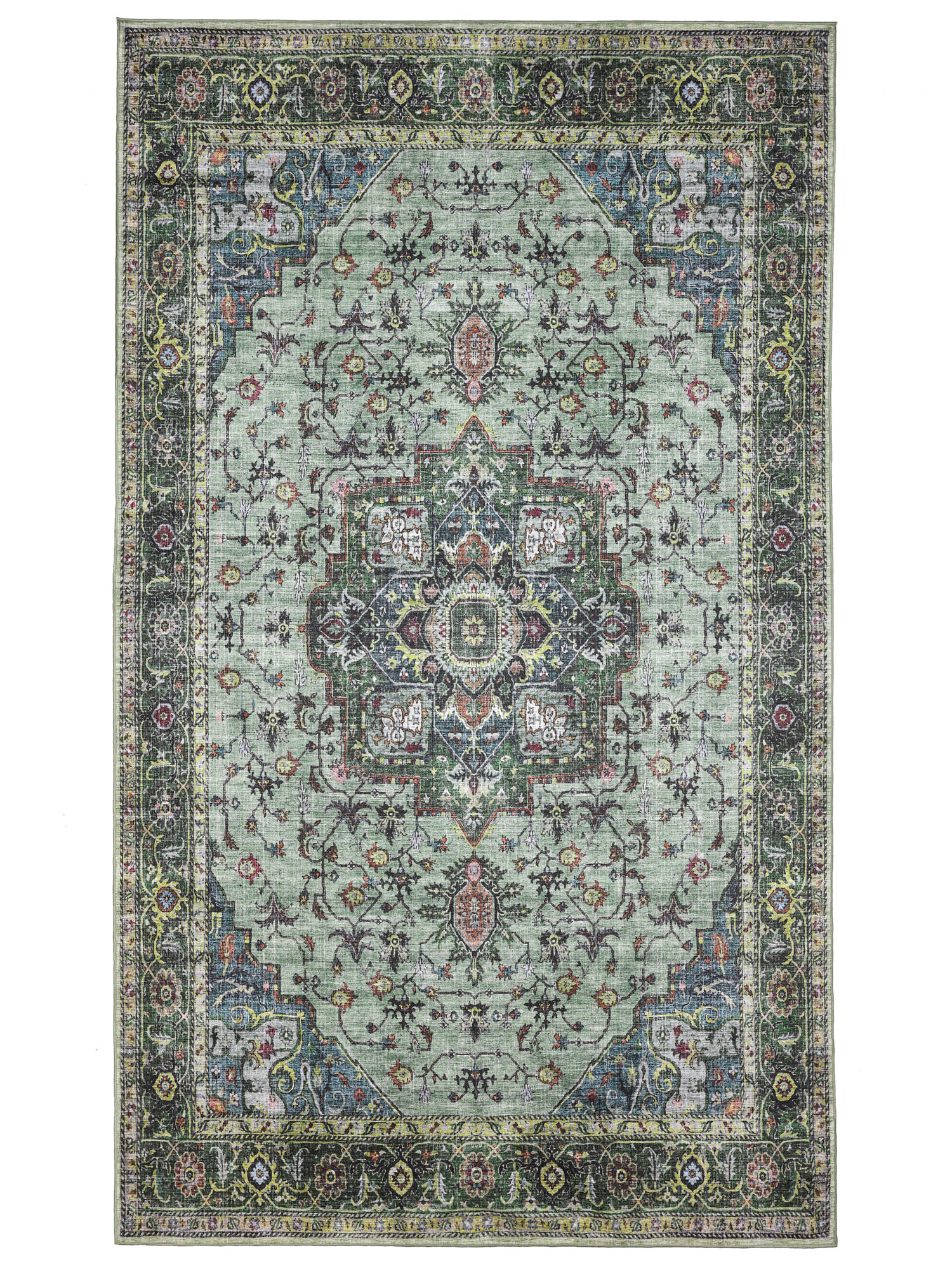 Georgia Oriental Matta - Grön / Flerfärgad 300x500