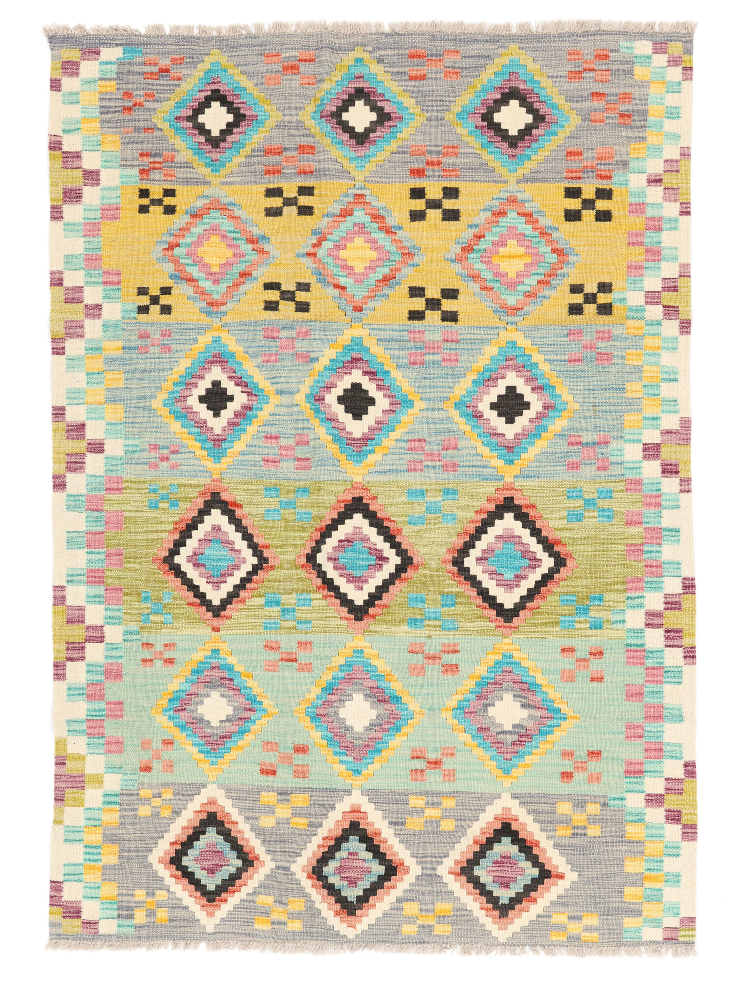 Kelim Berber Stil Teppich 124×176