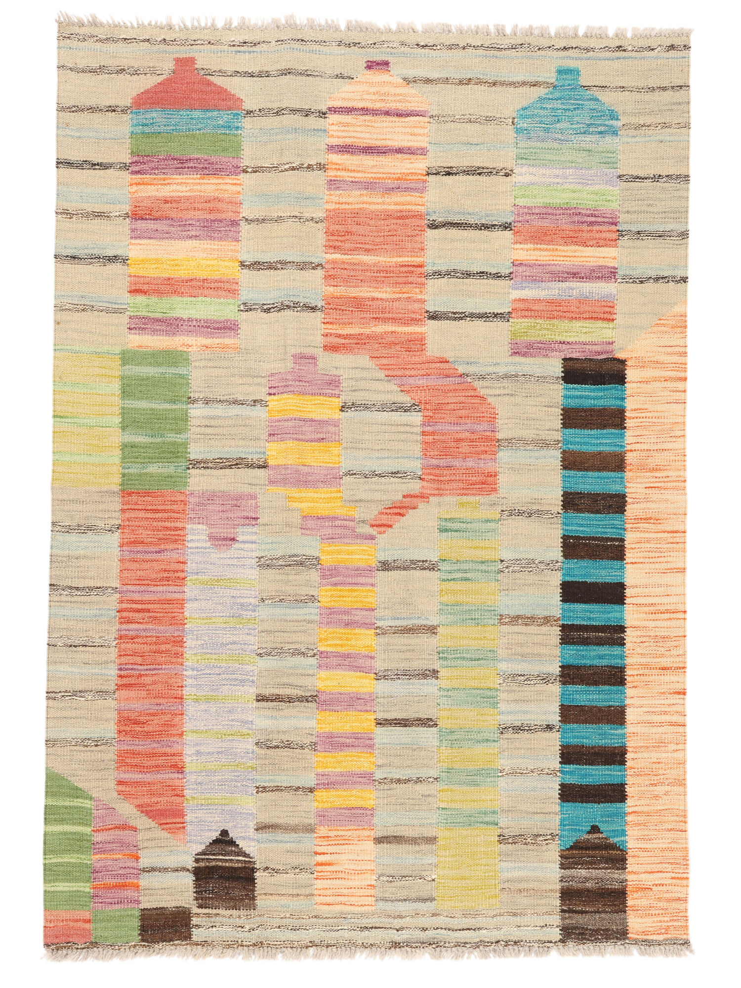 Kelim Berber Stil Teppich 105×151