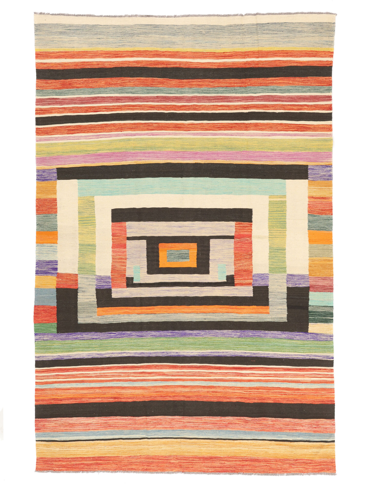 Kelim Modern Teppich 199×304