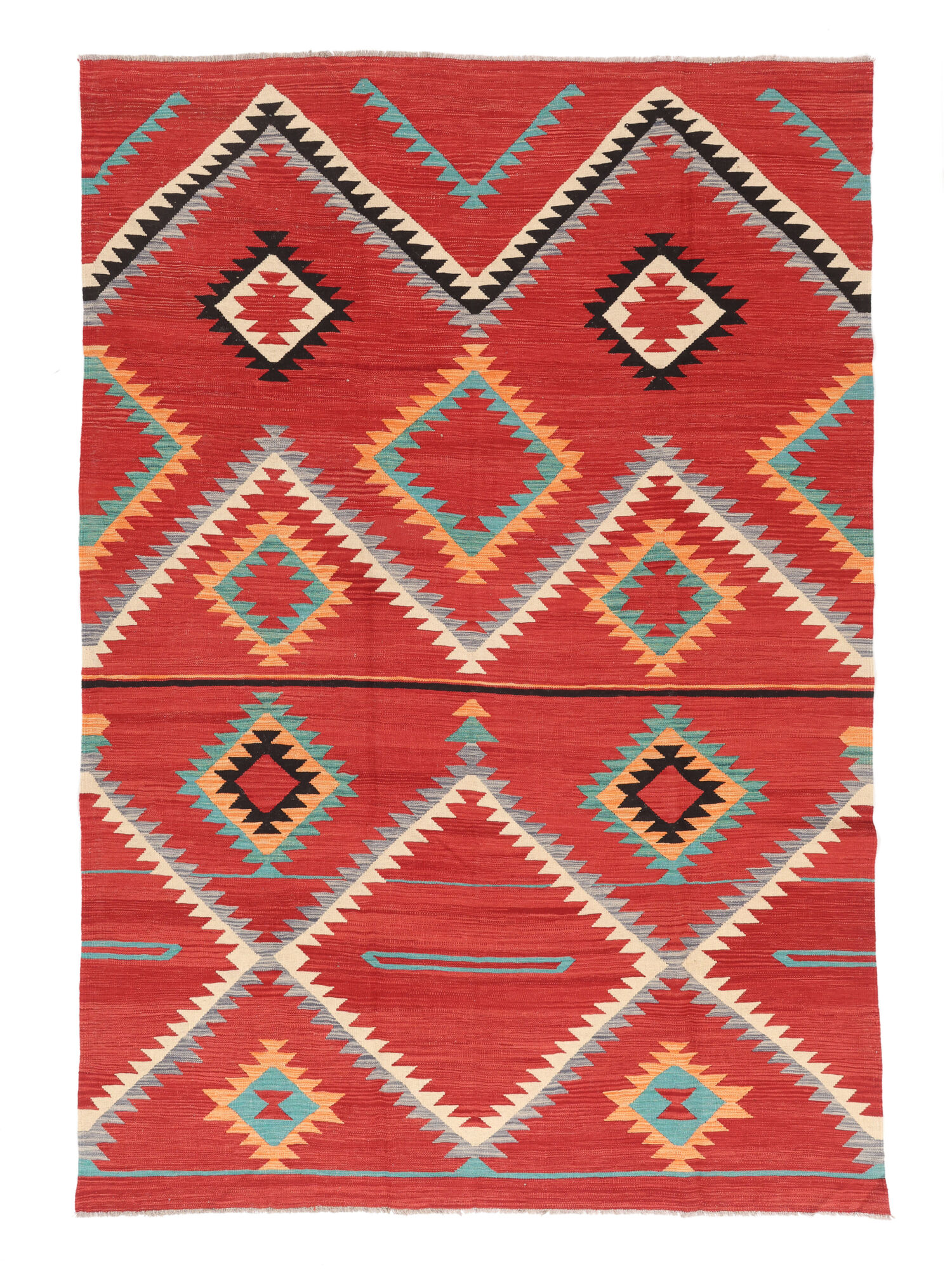 Kelim Modern Teppich 201×297