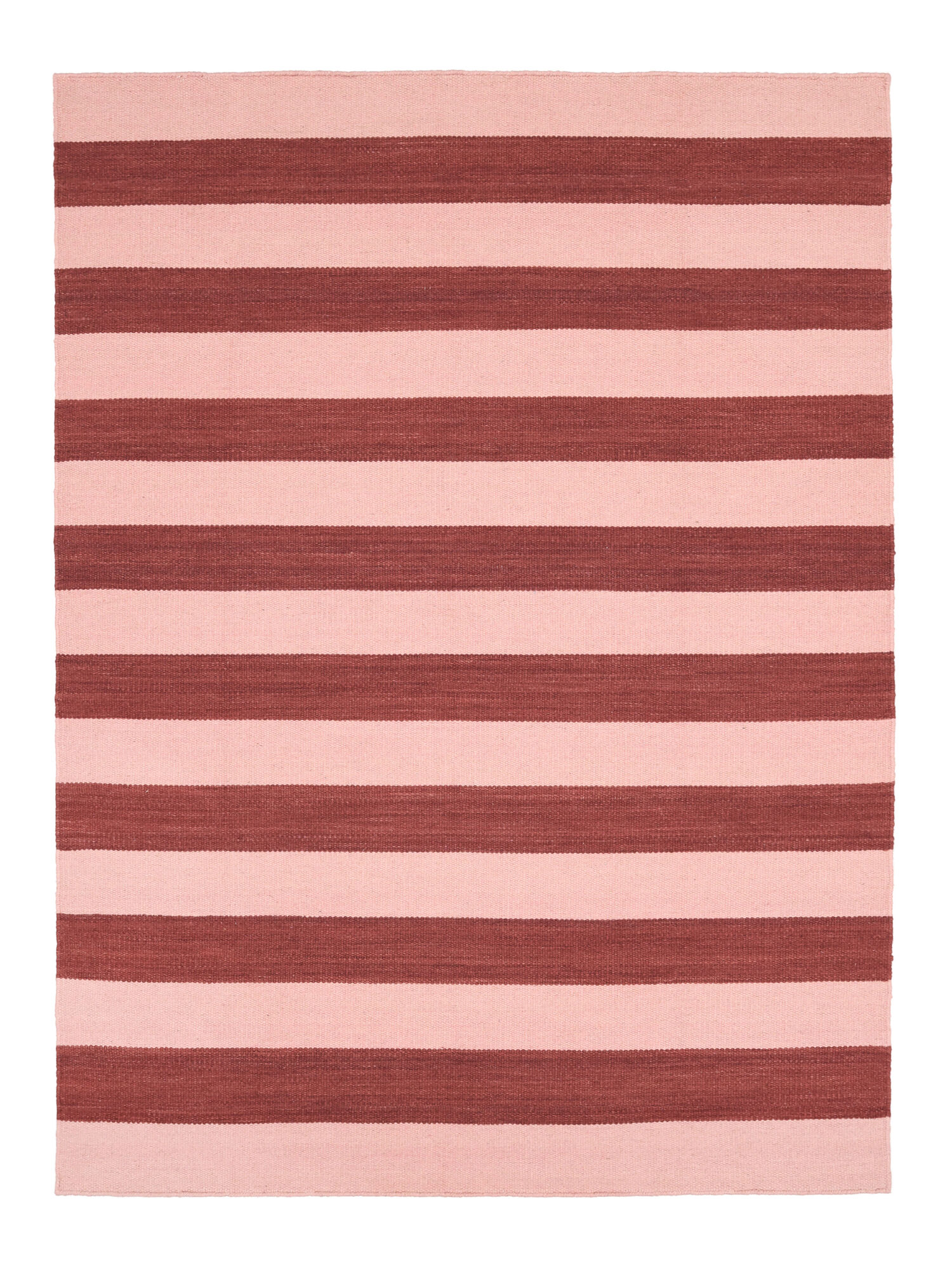 Classic Stripe Matta - Röd / Rosa 140x200