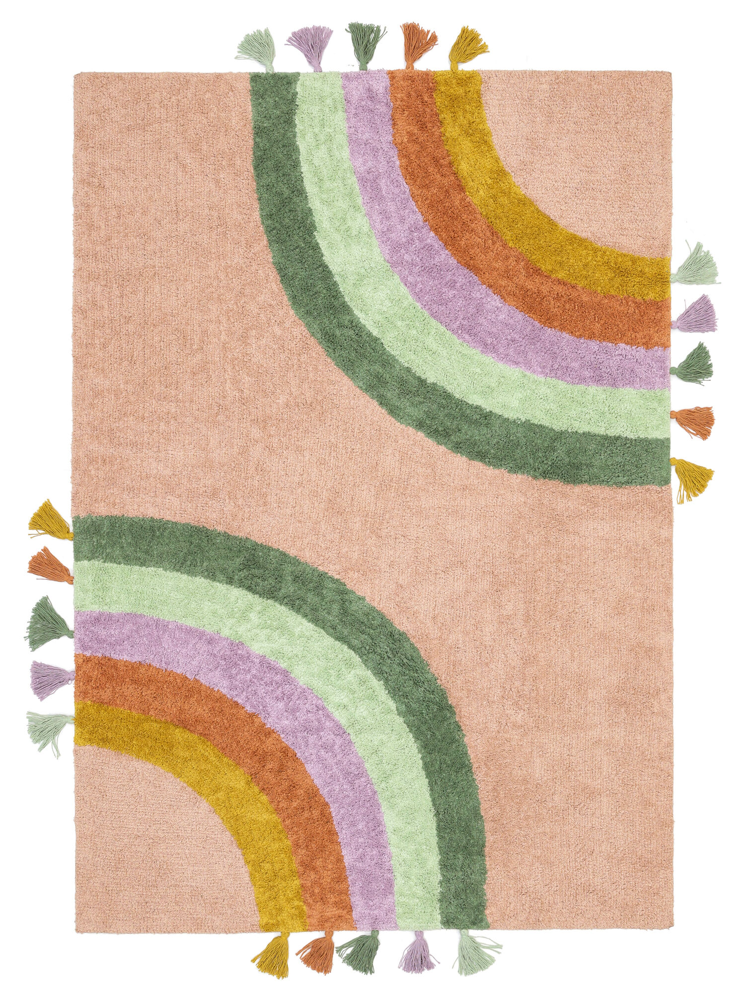 Rainbow Matta - Rosa / Flerfärgad 100x160