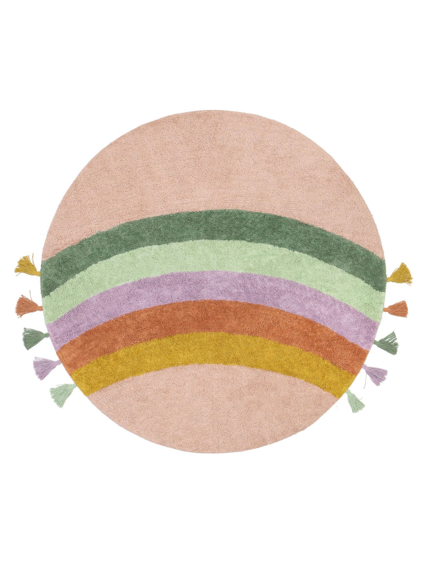 Rainbow Matta - Rosa / Flerfärgad Ø 100