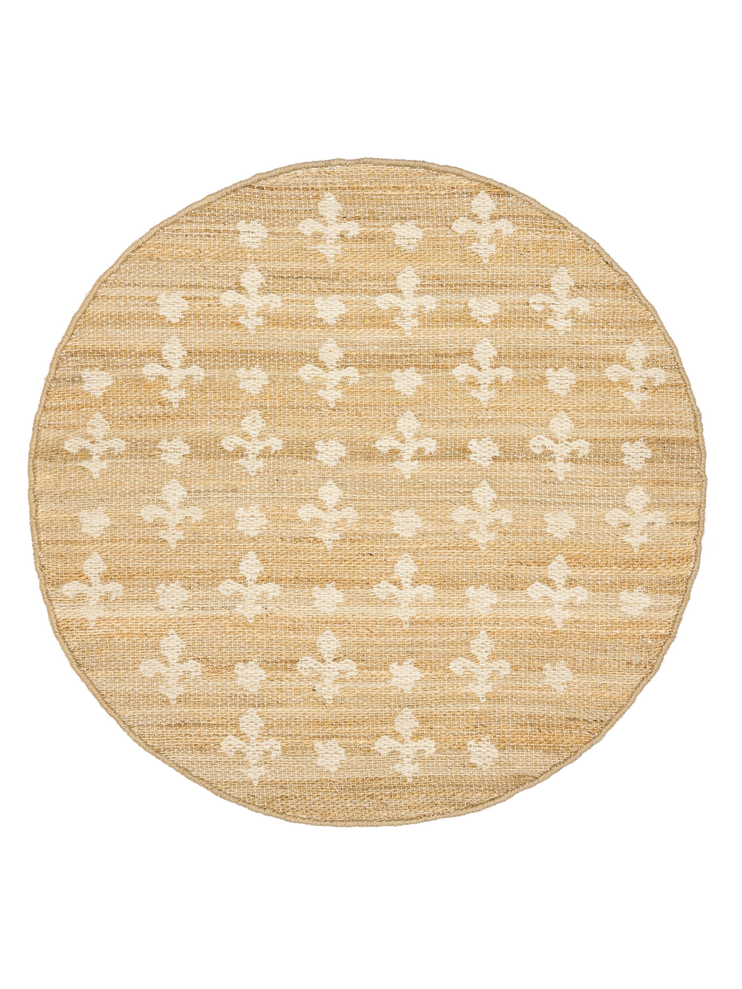 Lilja Matta - Beige / Naturvit Ø 120