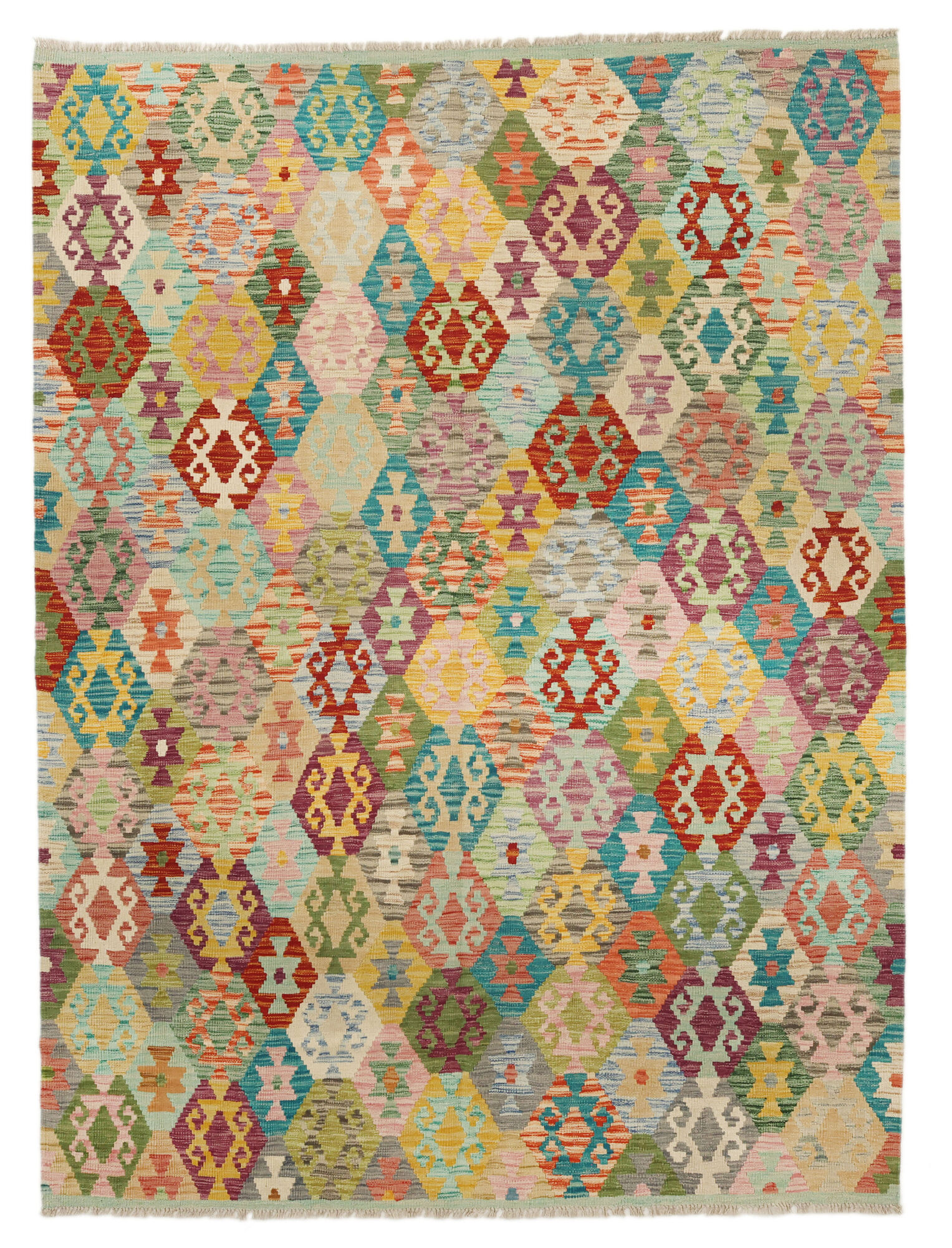 Kelim Afghan Old Stil Teppich 188×253