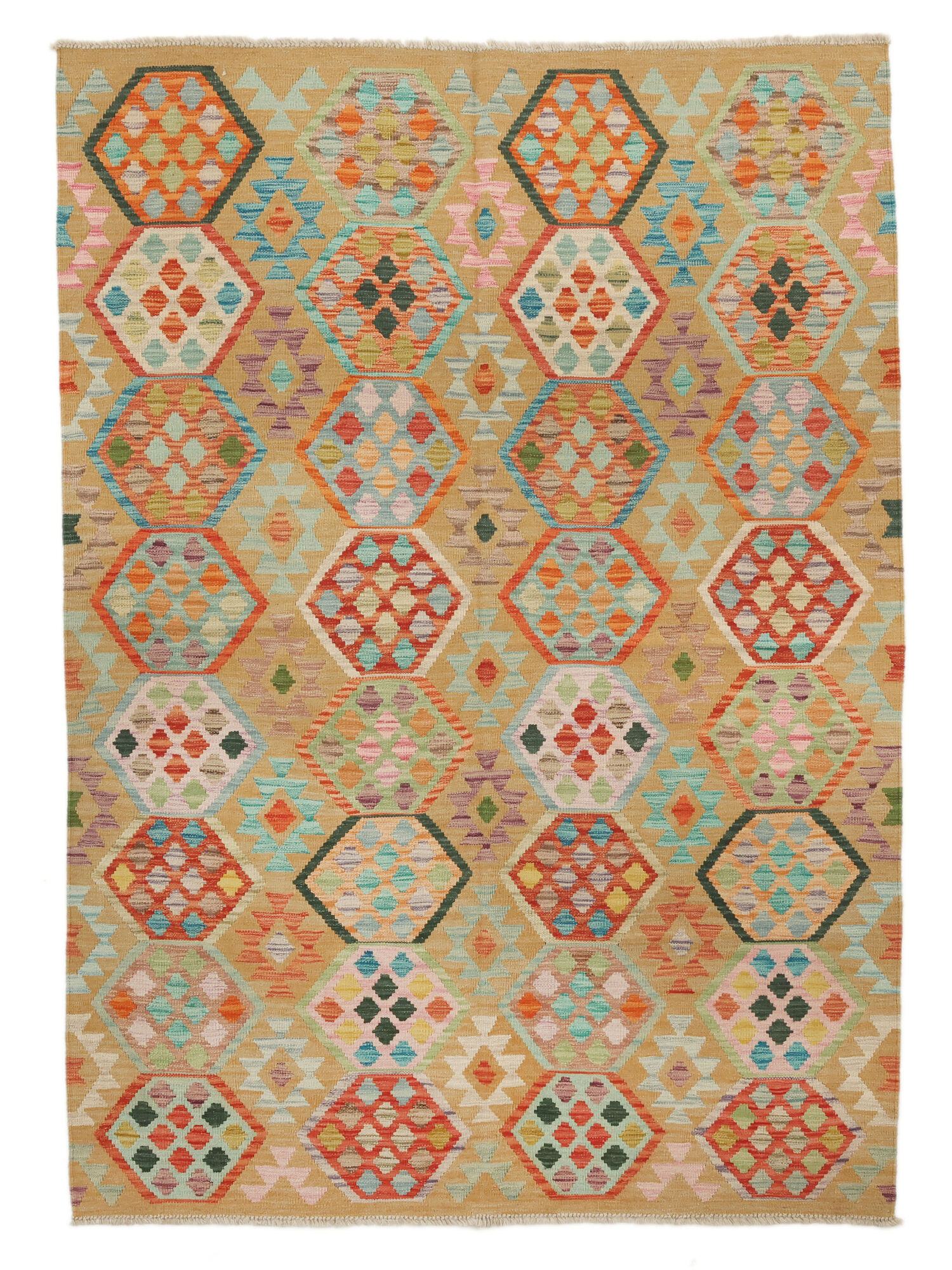 Kelim Afghan Old Stil Teppich 176×240