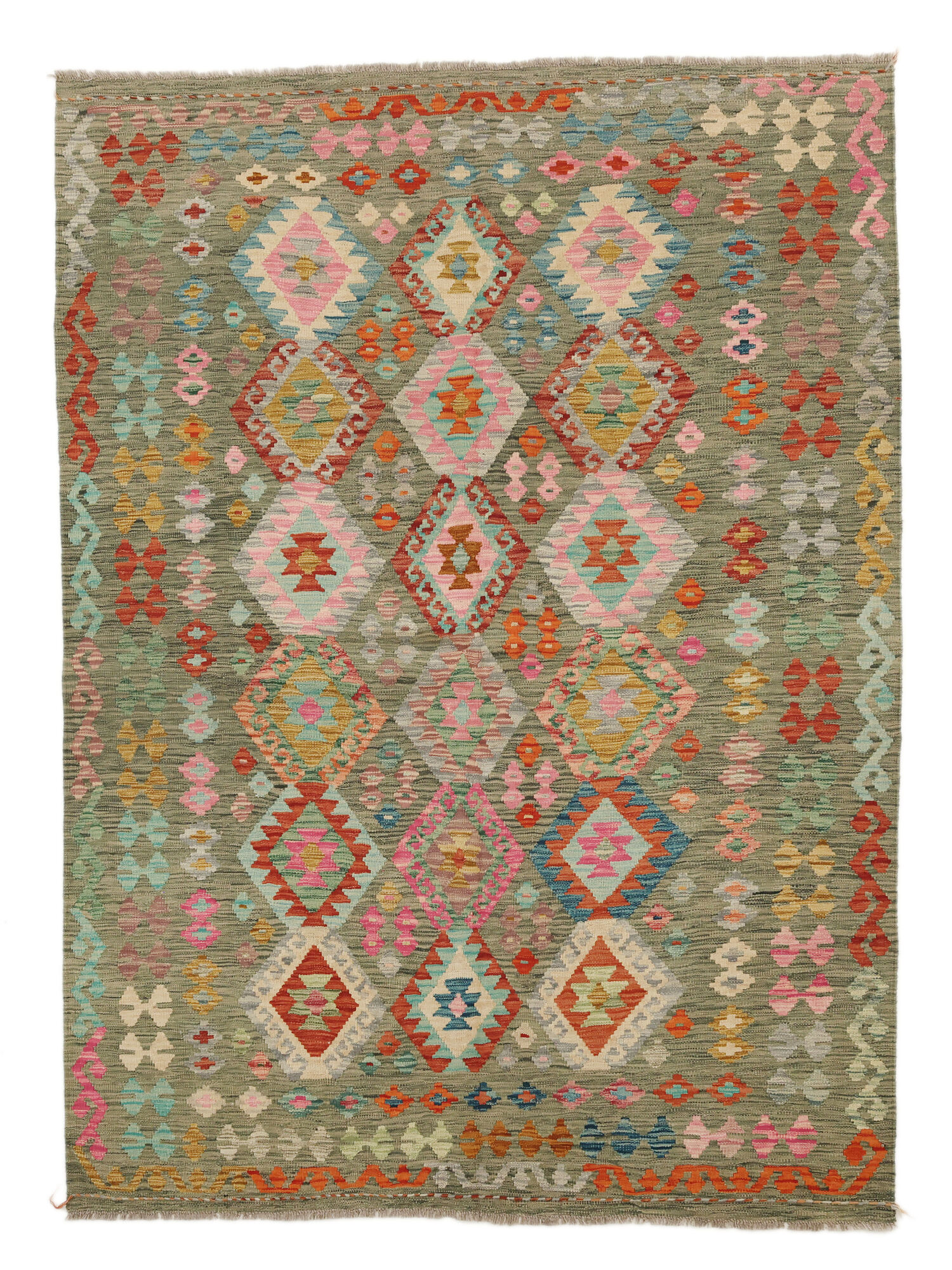 Kelim Afghan Old Stil Teppich 176×244