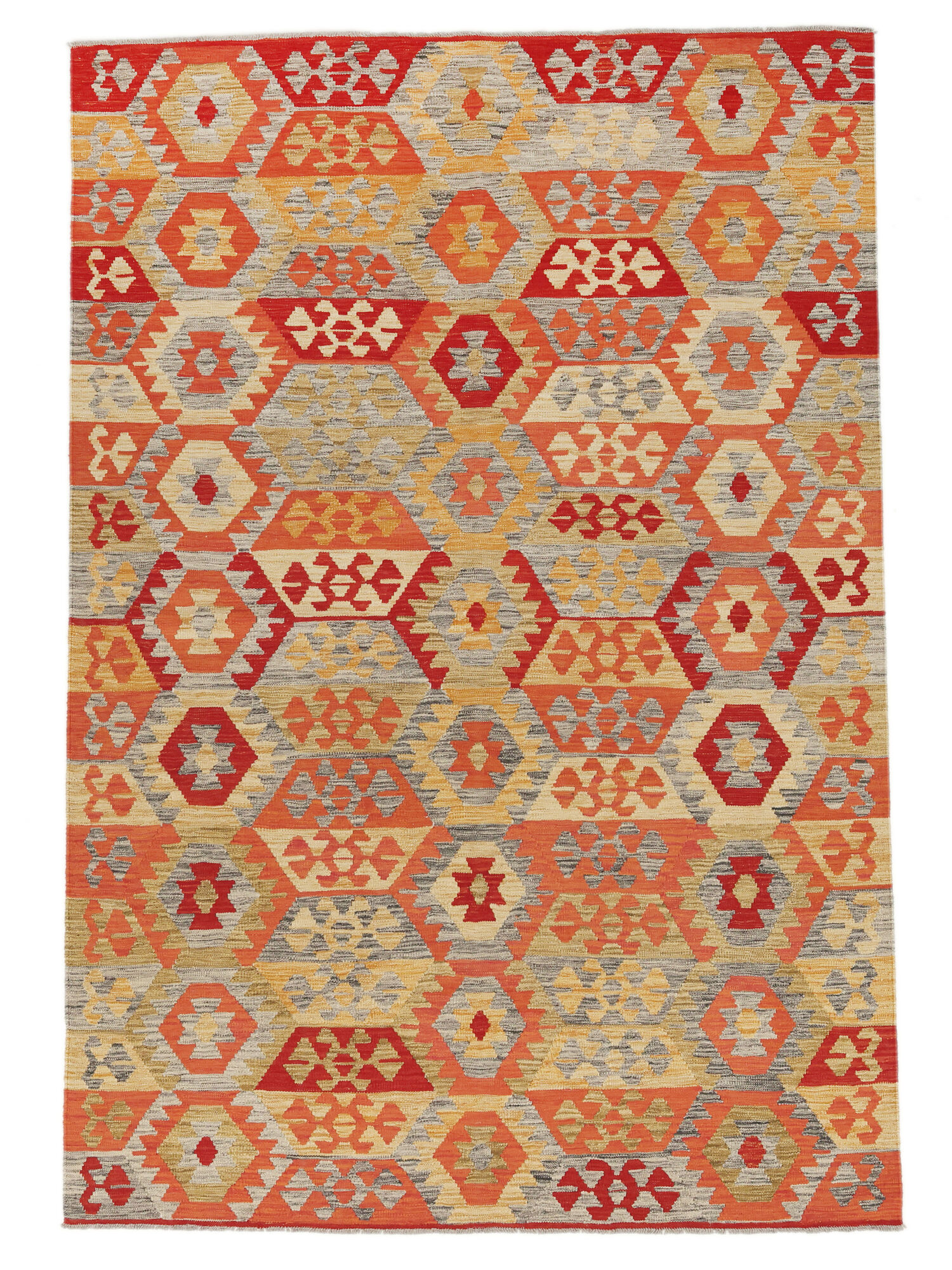 Kelim Afghan Old Stil Teppich 173×252