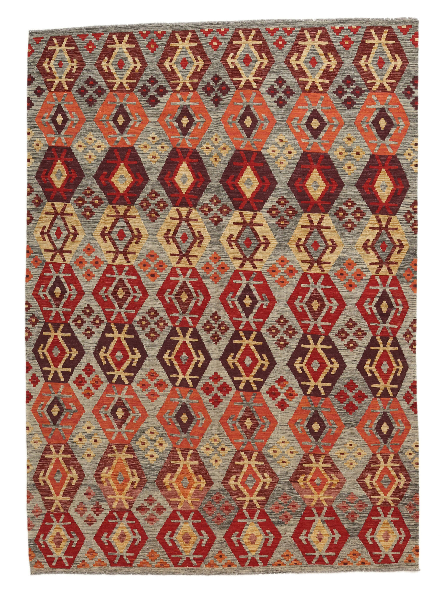 Kelim Afghan Old Stil Teppich 183×256