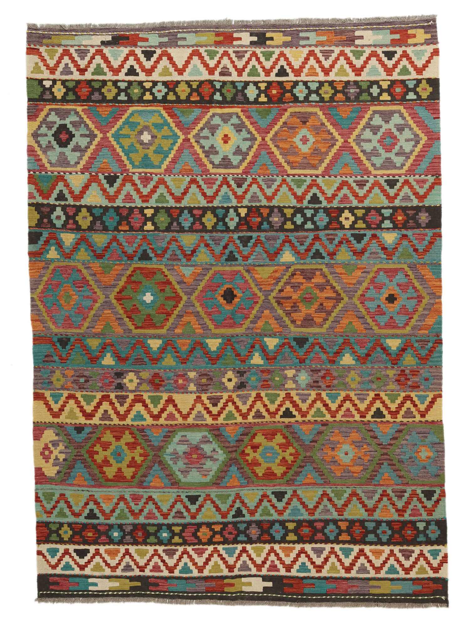Kelim Afghan Old Stil Teppich 177×250