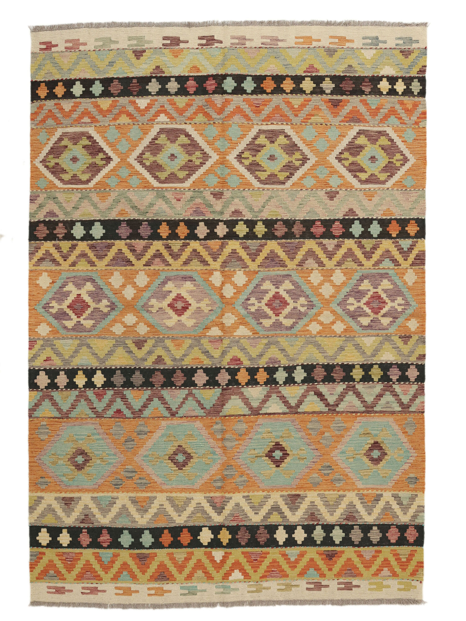 Kelim Afghan Old Stil Teppich 172×247