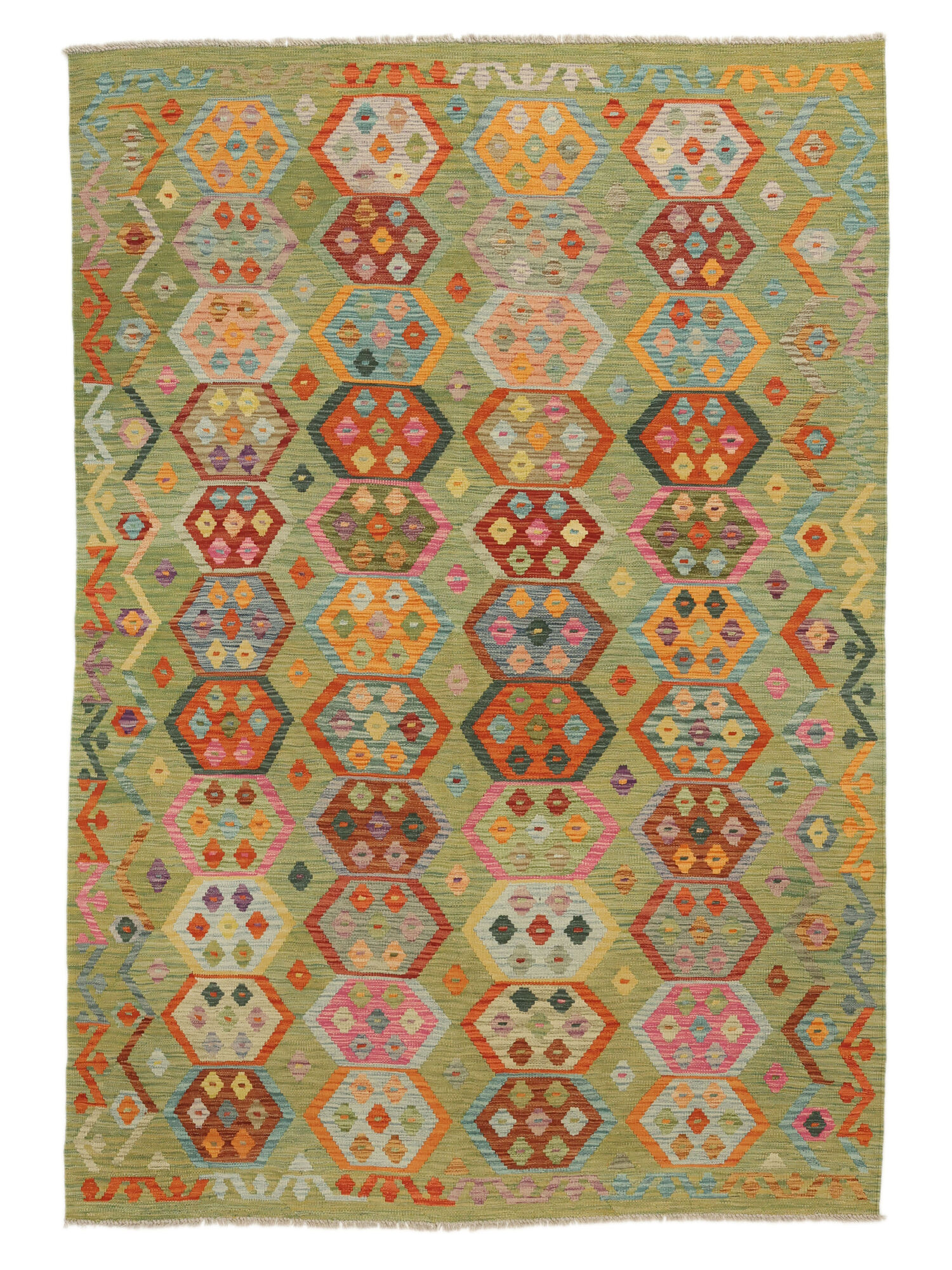 Kelim Afghan Old Stil Teppich 175×249