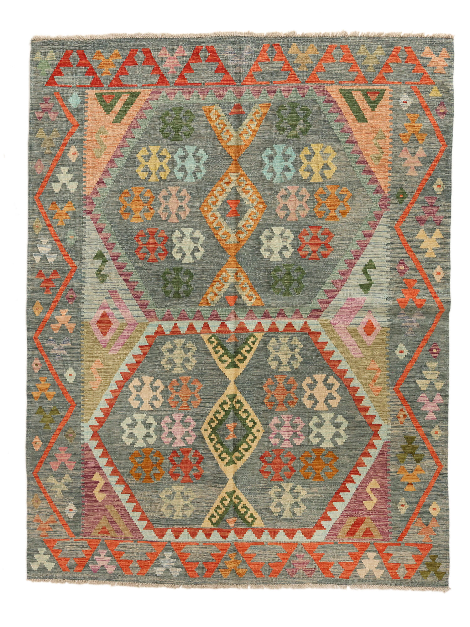 Kelim Afghan Old Stil Teppich 181×245