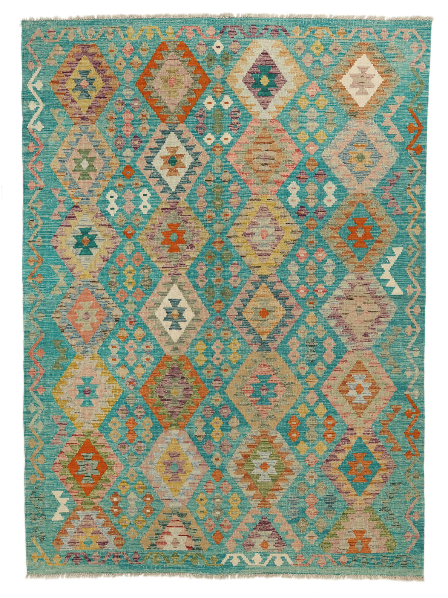 Kelim Afghan Old Stil Teppich 179×247
