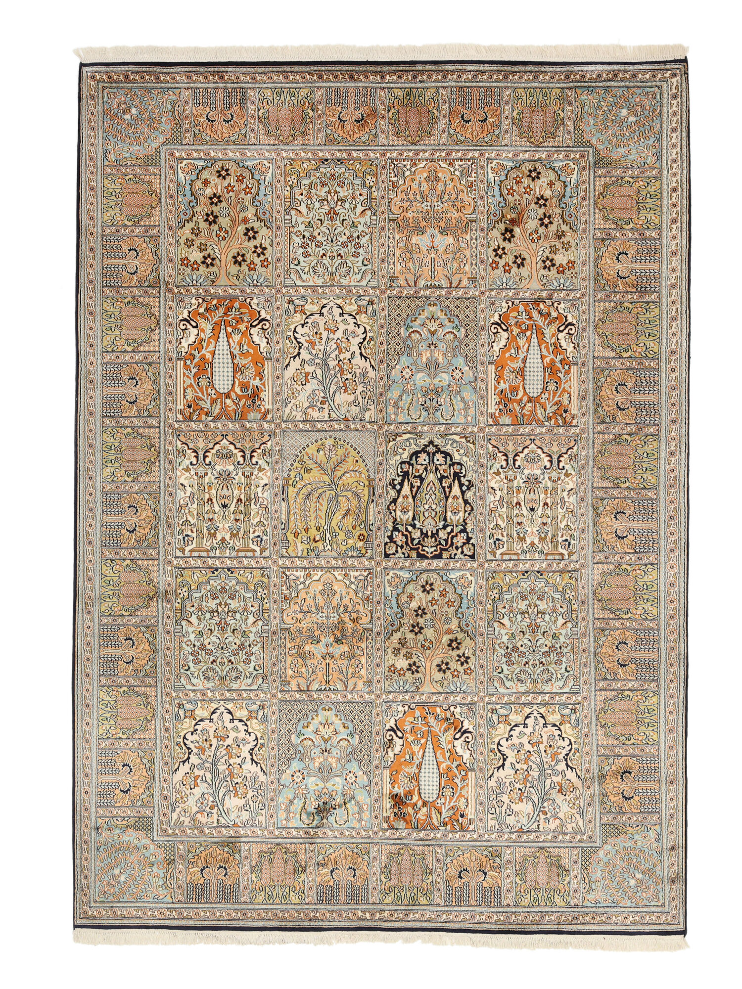 Kashmir äkta silke Matta 168x243