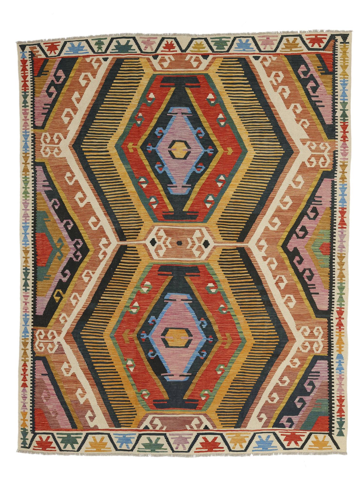 Kelim Afghan Old Stil Teppich 249×296