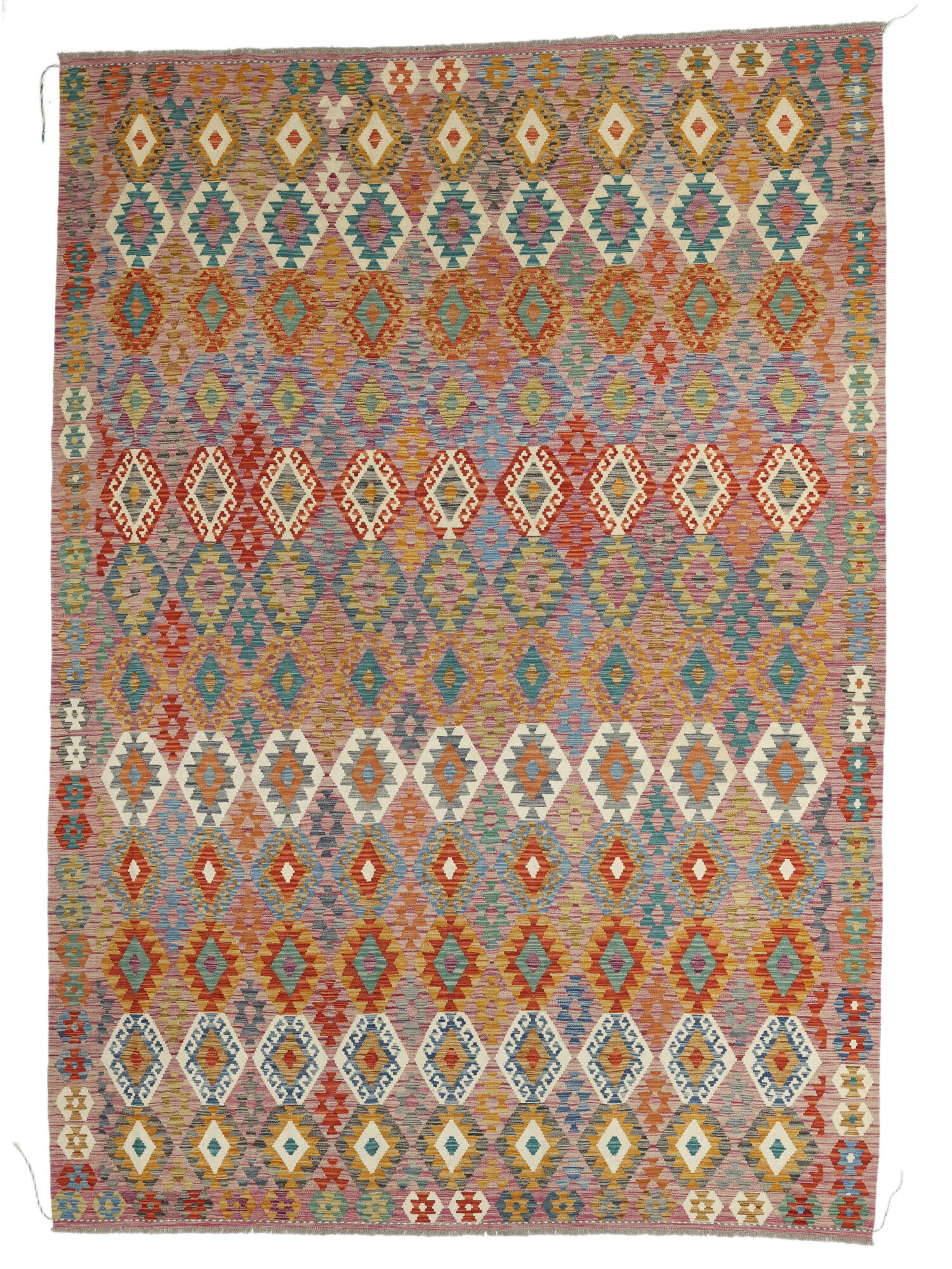 Kelim Afghan Old Stil Teppich 258×350
