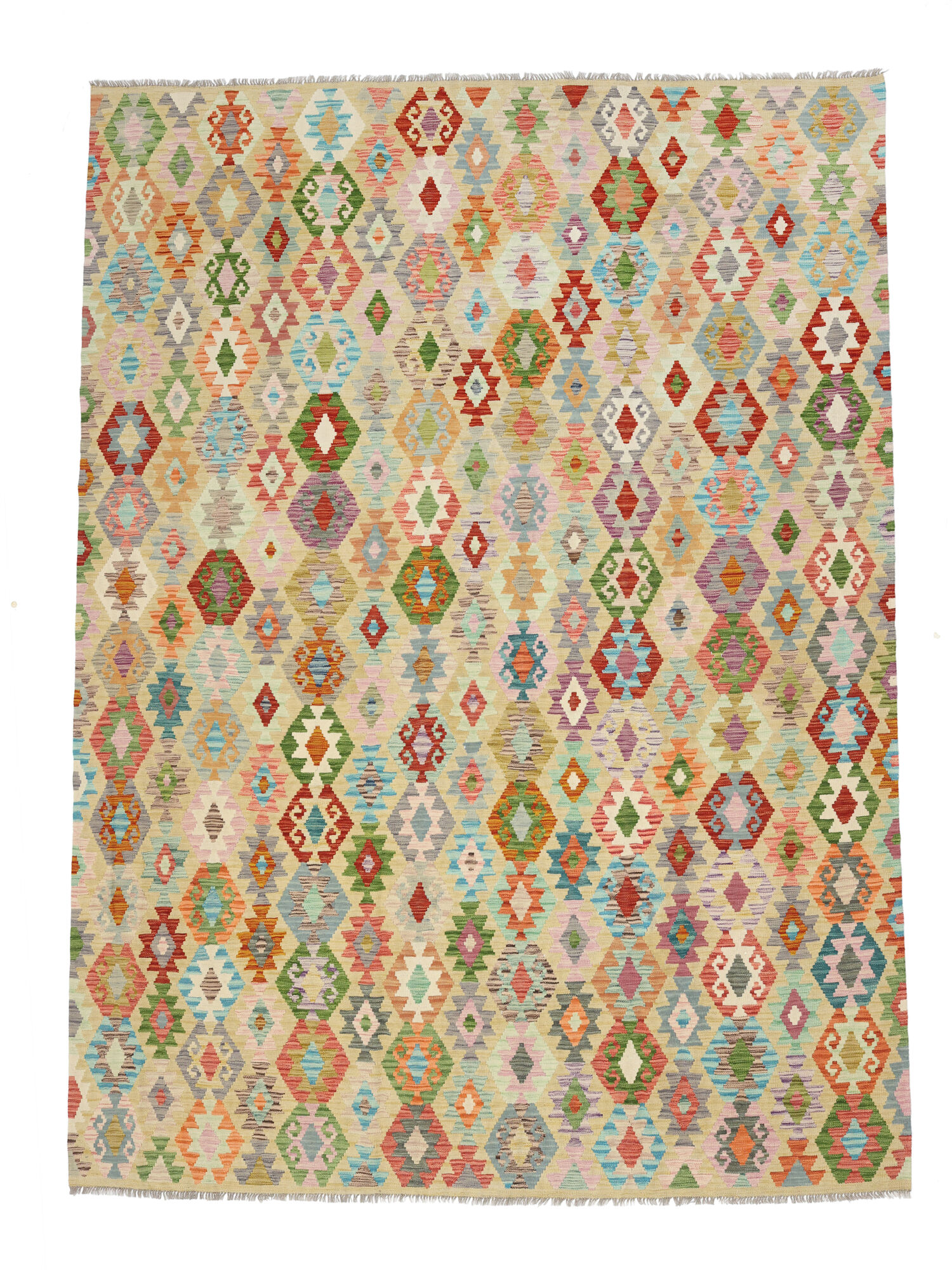 Kelim Afghan Old Stil Teppich 264×349