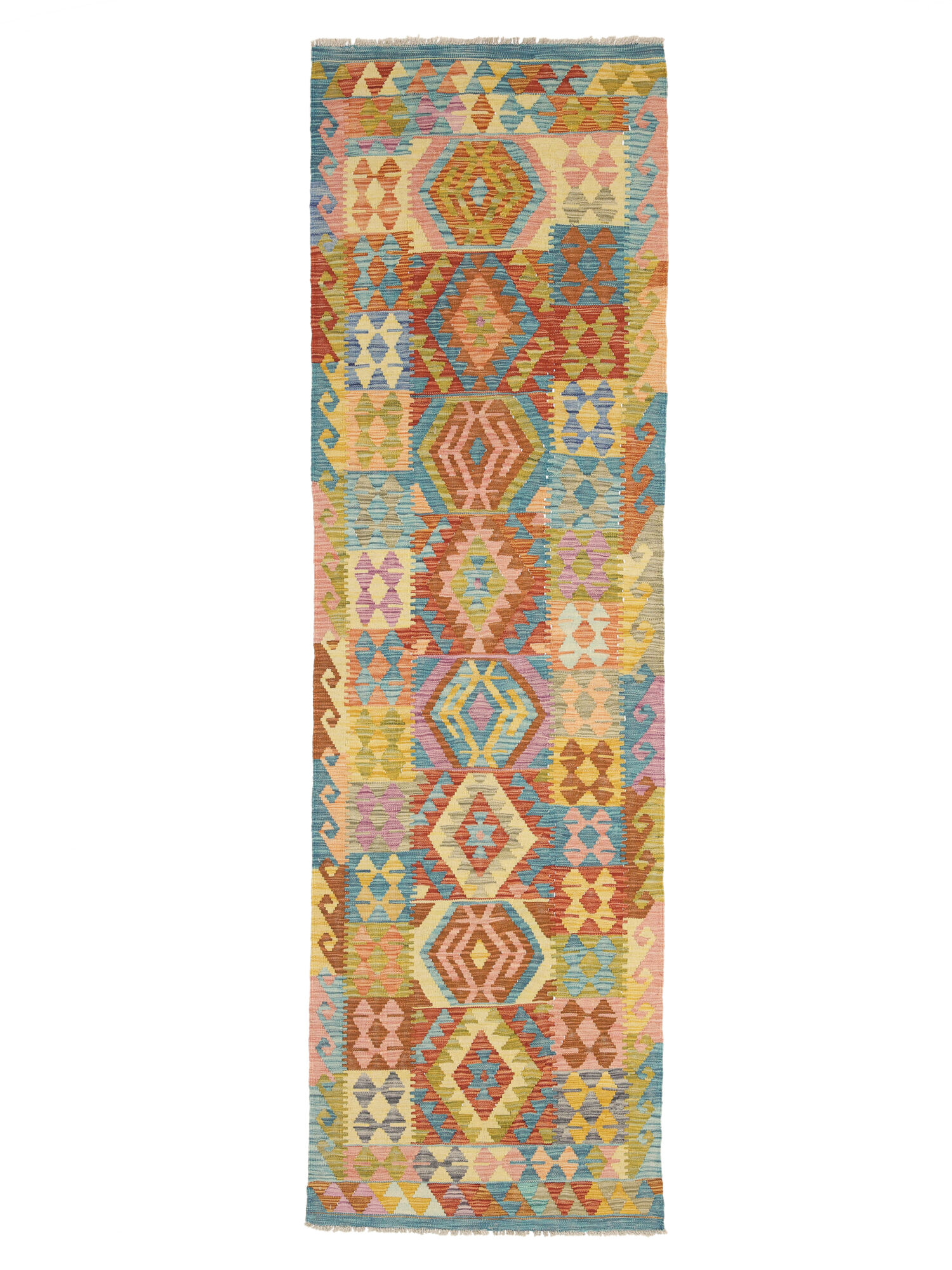 Kelim Afghan Old Stil Teppich 94×299