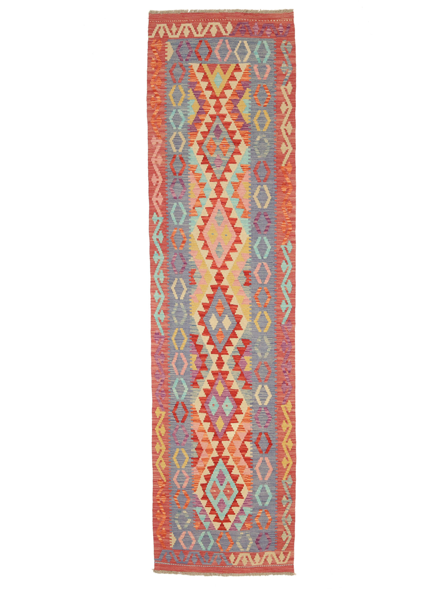 Kelim Afghan Old Stil Teppich 79×299
