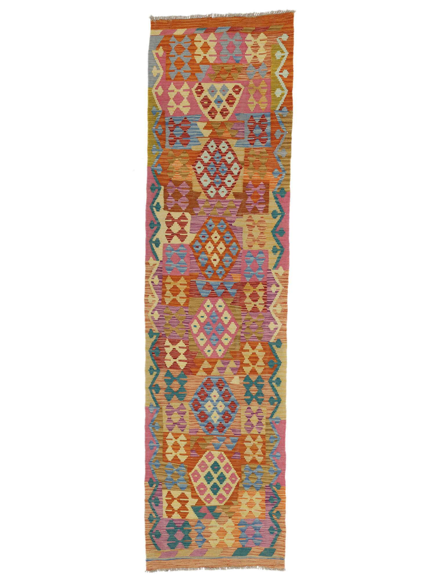 Kelim Afghan Old Stil Teppich 80×301
