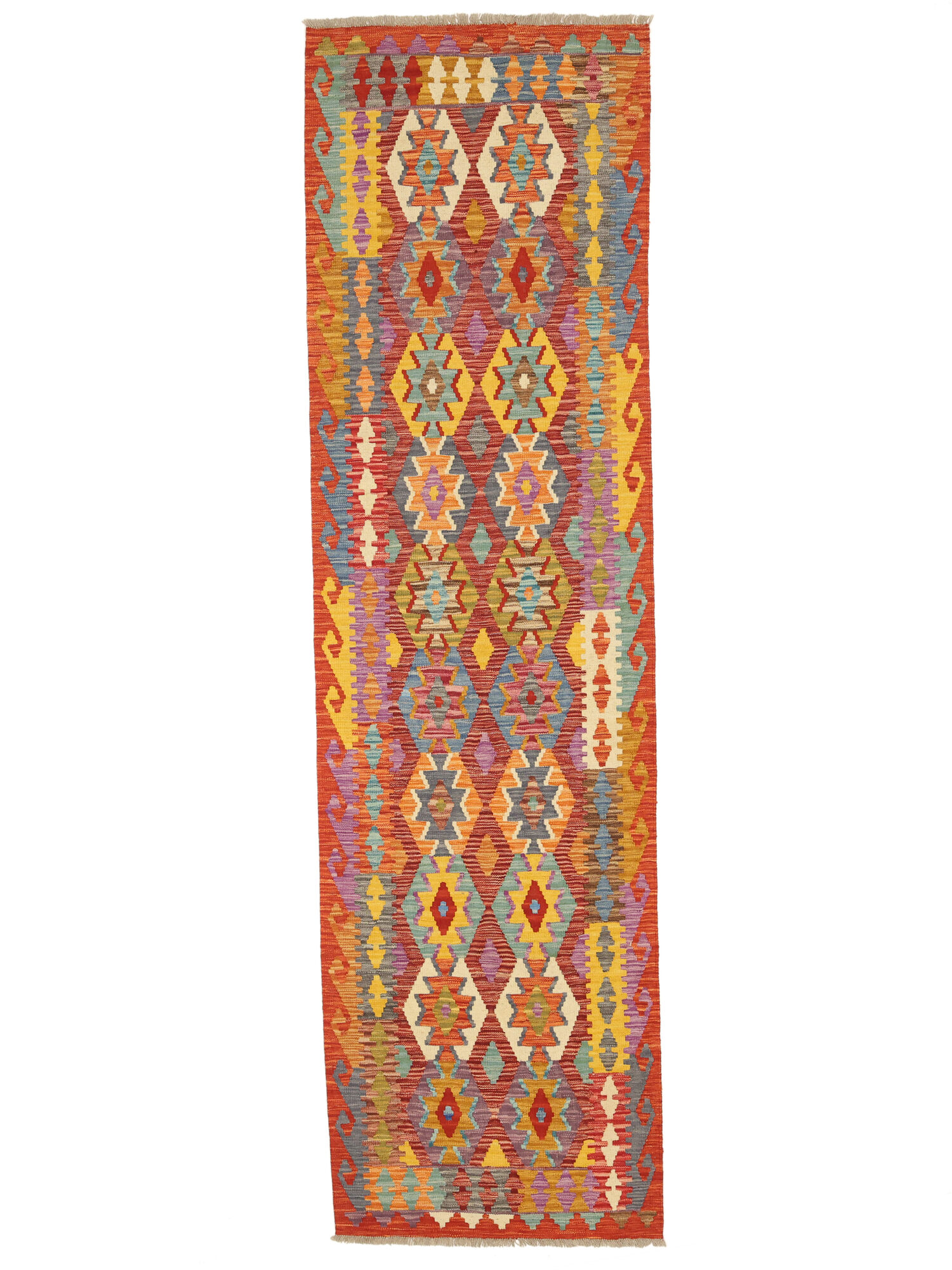Kelim Afghan Old Stil Teppich 82×297