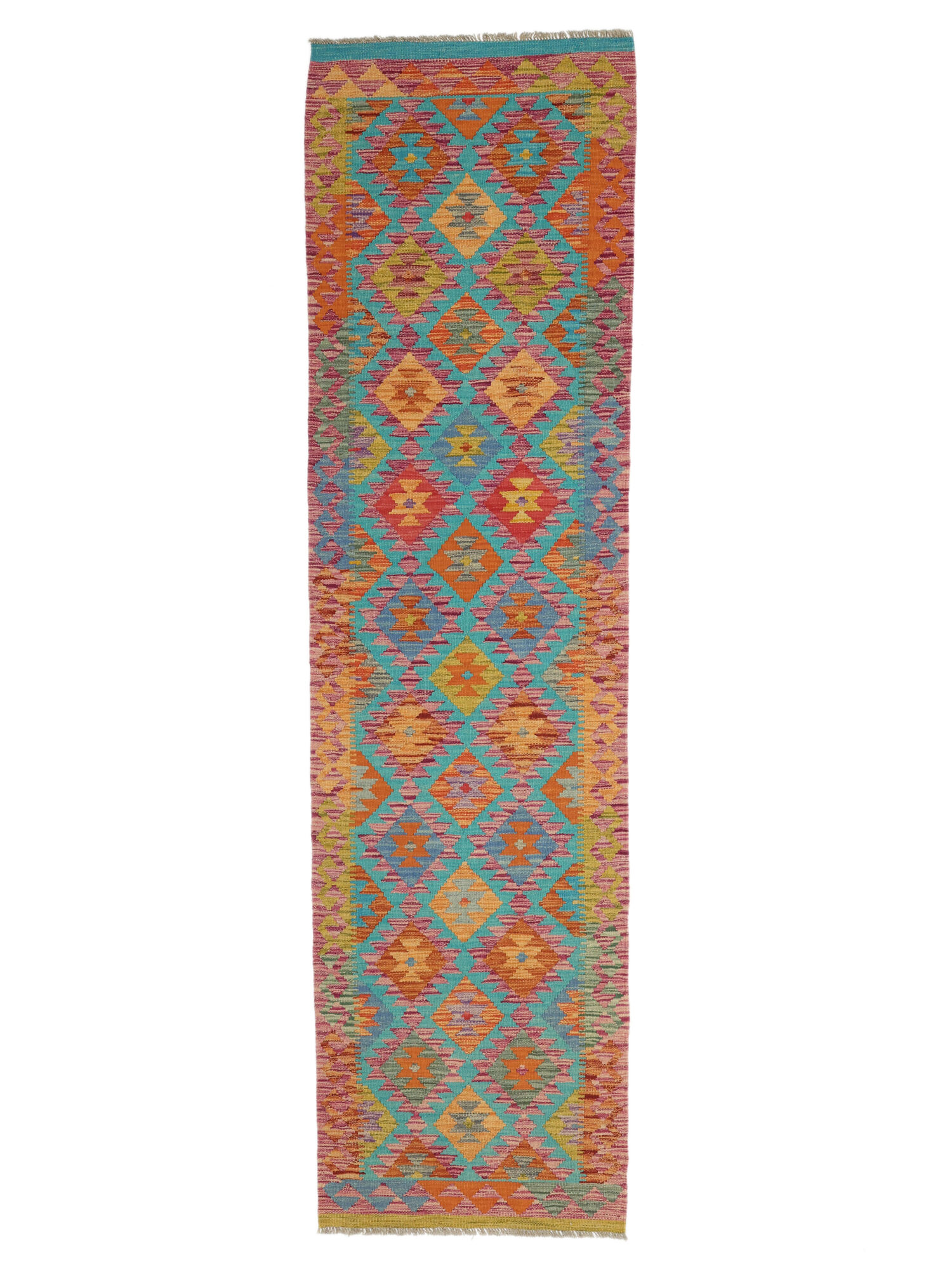 Kelim Afghan Old Stil Teppich 80×293