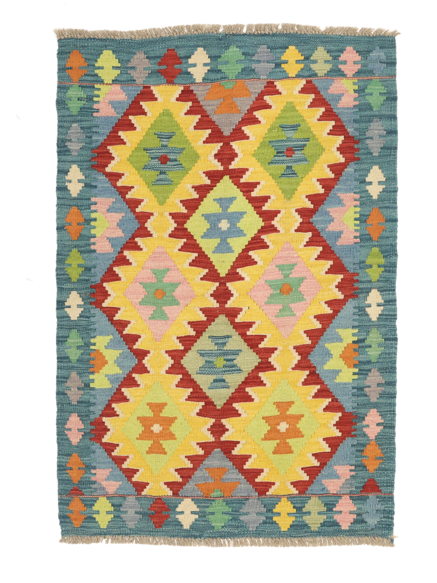 Kelim Afghan Old Stil Teppich 79×119