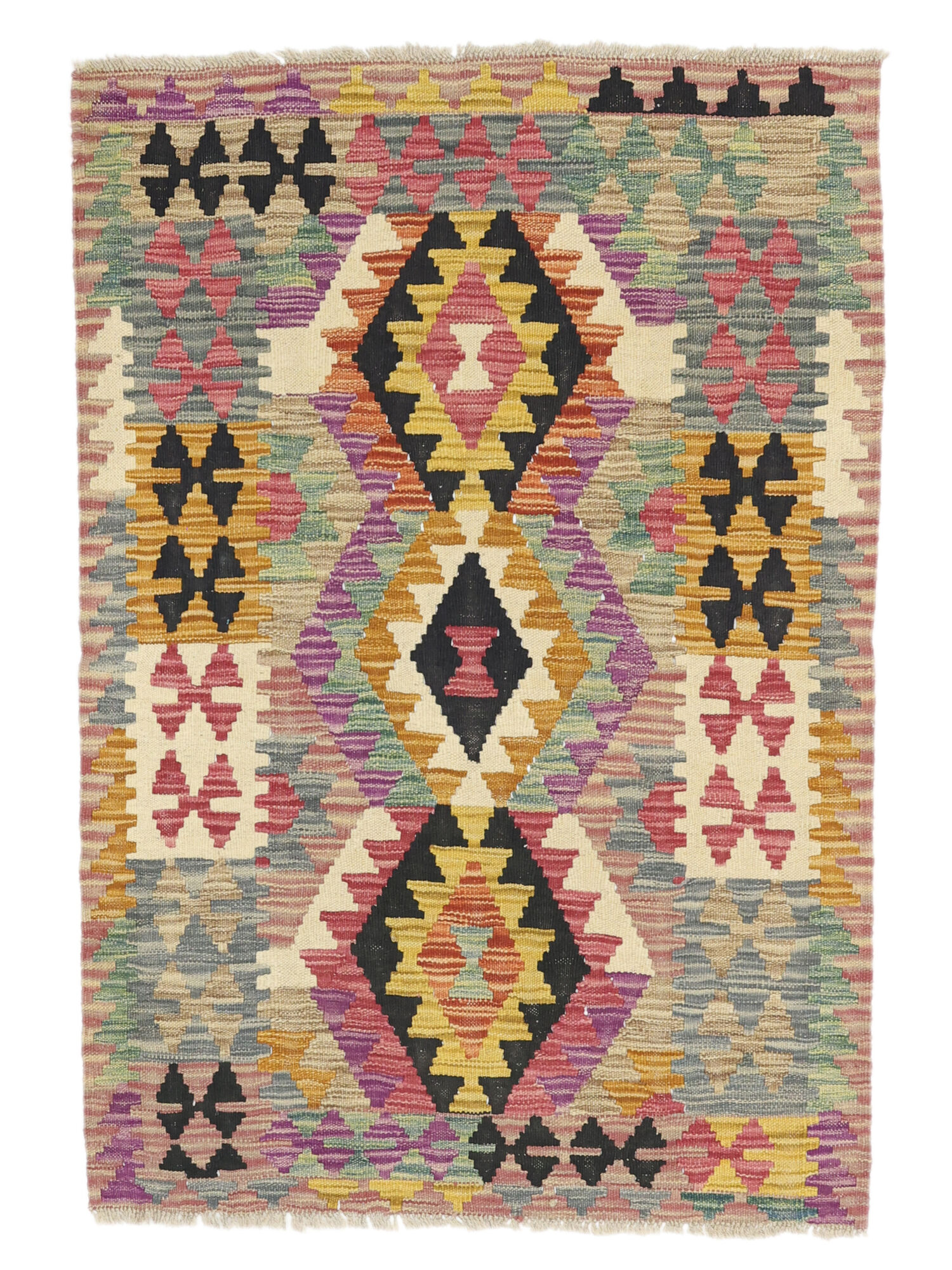 Kelim Afghan Old Stil Teppich 83×129