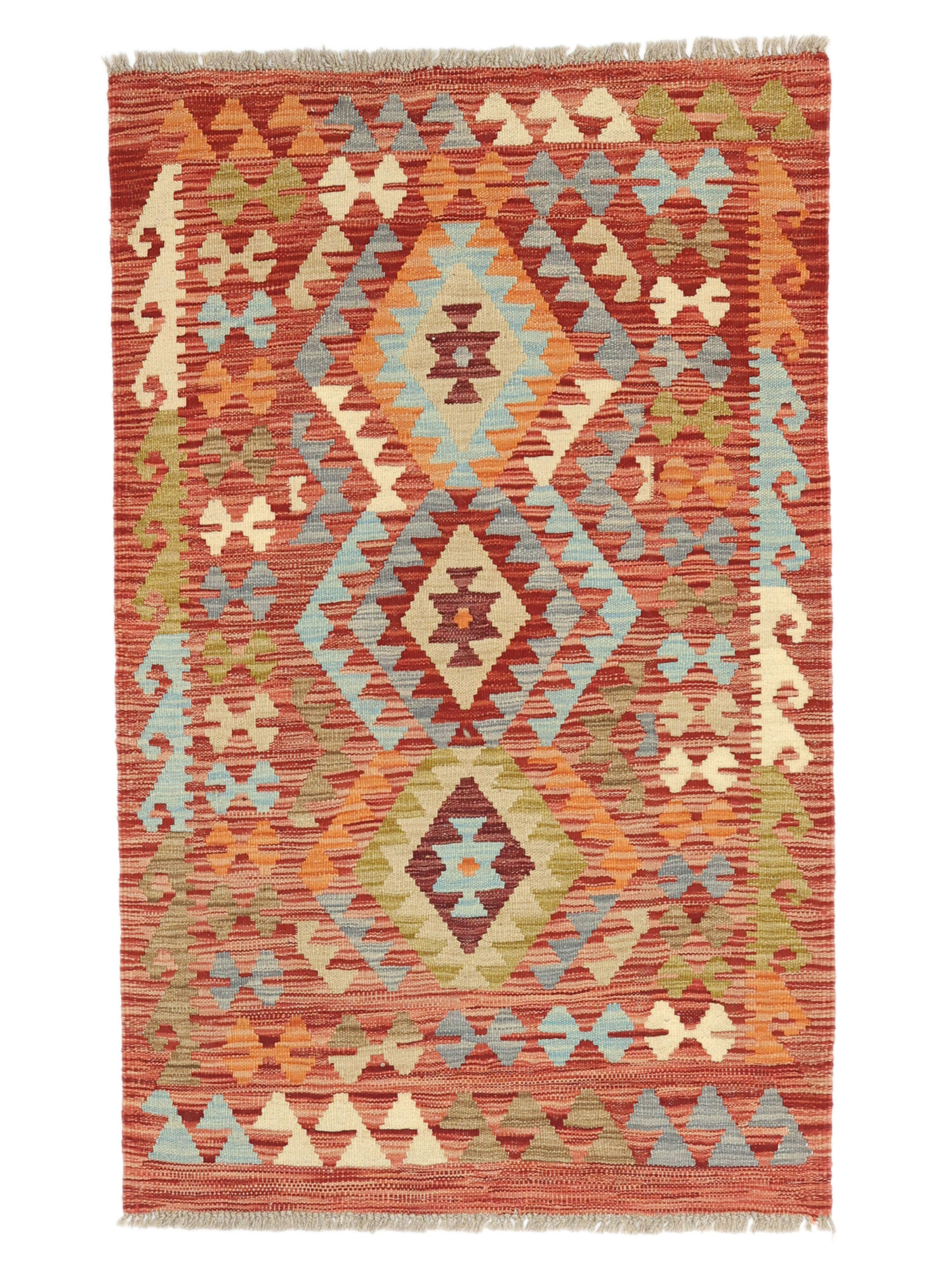 Kelim Afghan Old Stil Teppich 81×130
