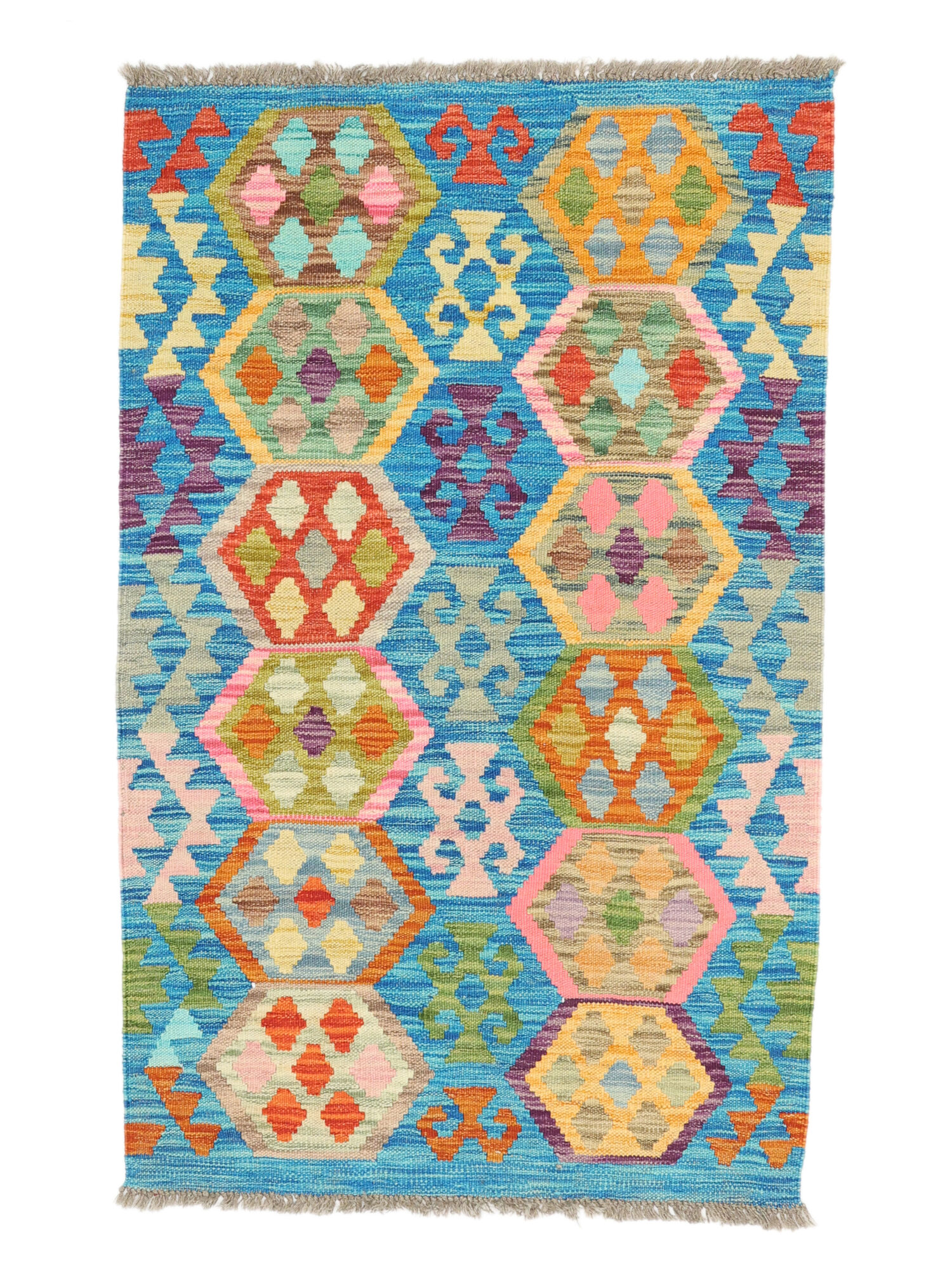 Kelim Afghan Old Stil Teppich 80×127
