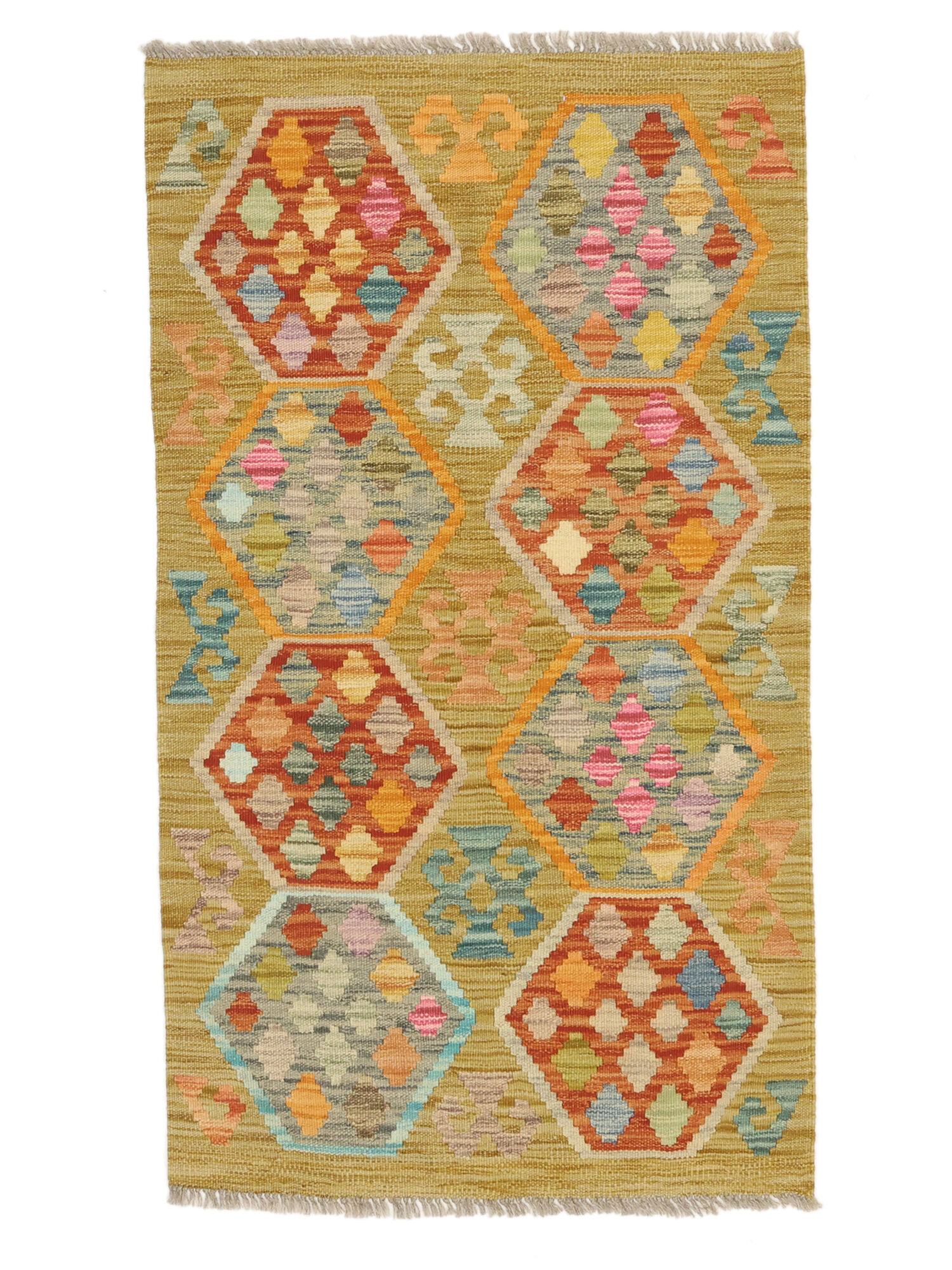 Kelim Afghan Old Stil Teppich 75×127