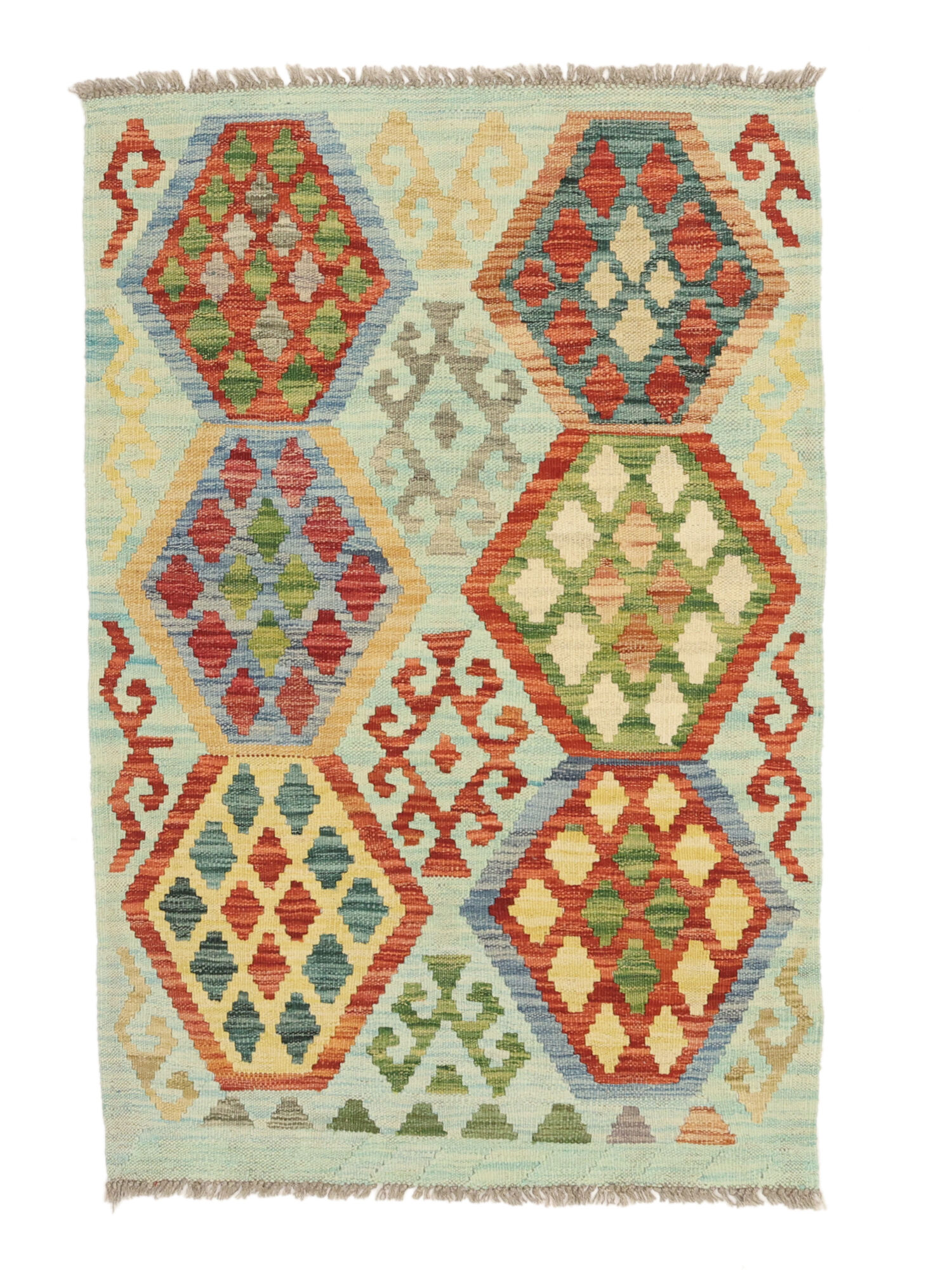 Kelim Afghan Old Stil Teppich 83×124