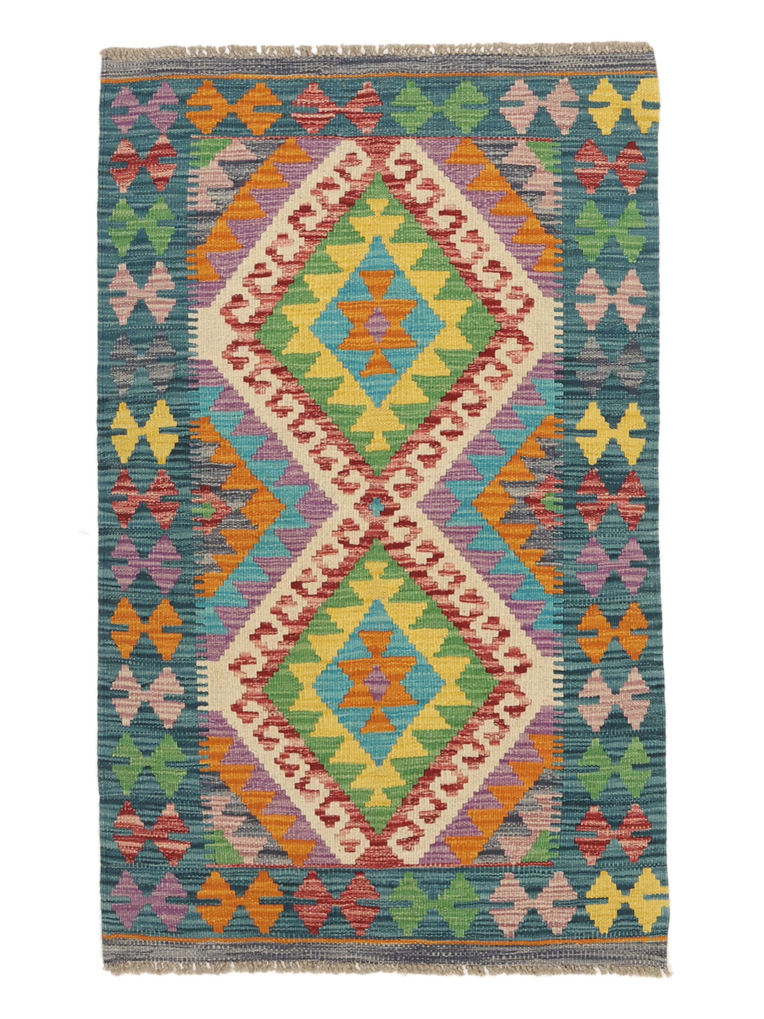 Kelim Afghan Old Stil Teppich 78×129