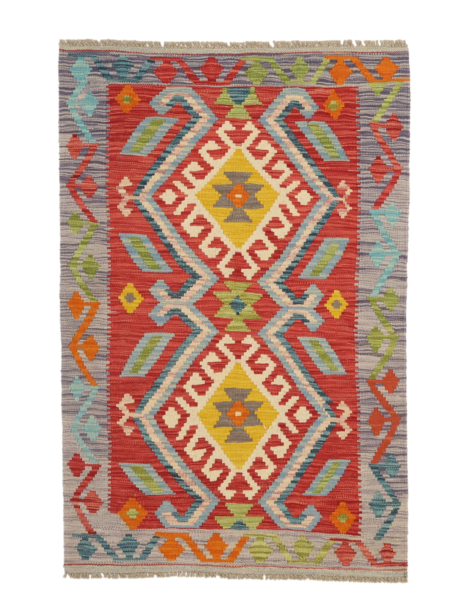 Kelim Afghan Old Stil Teppich 85×131